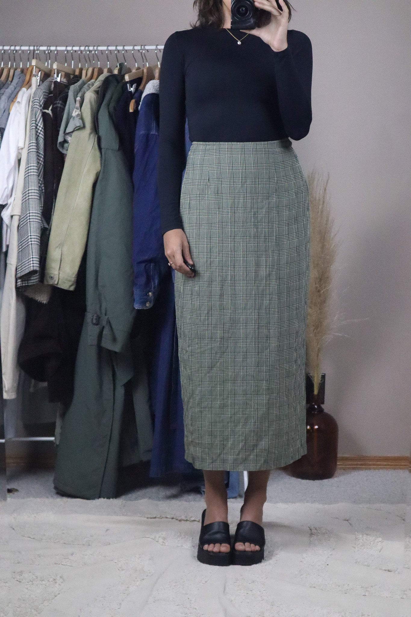 Made in Canada x Vintage x Plaid Maxi Skirt (4)