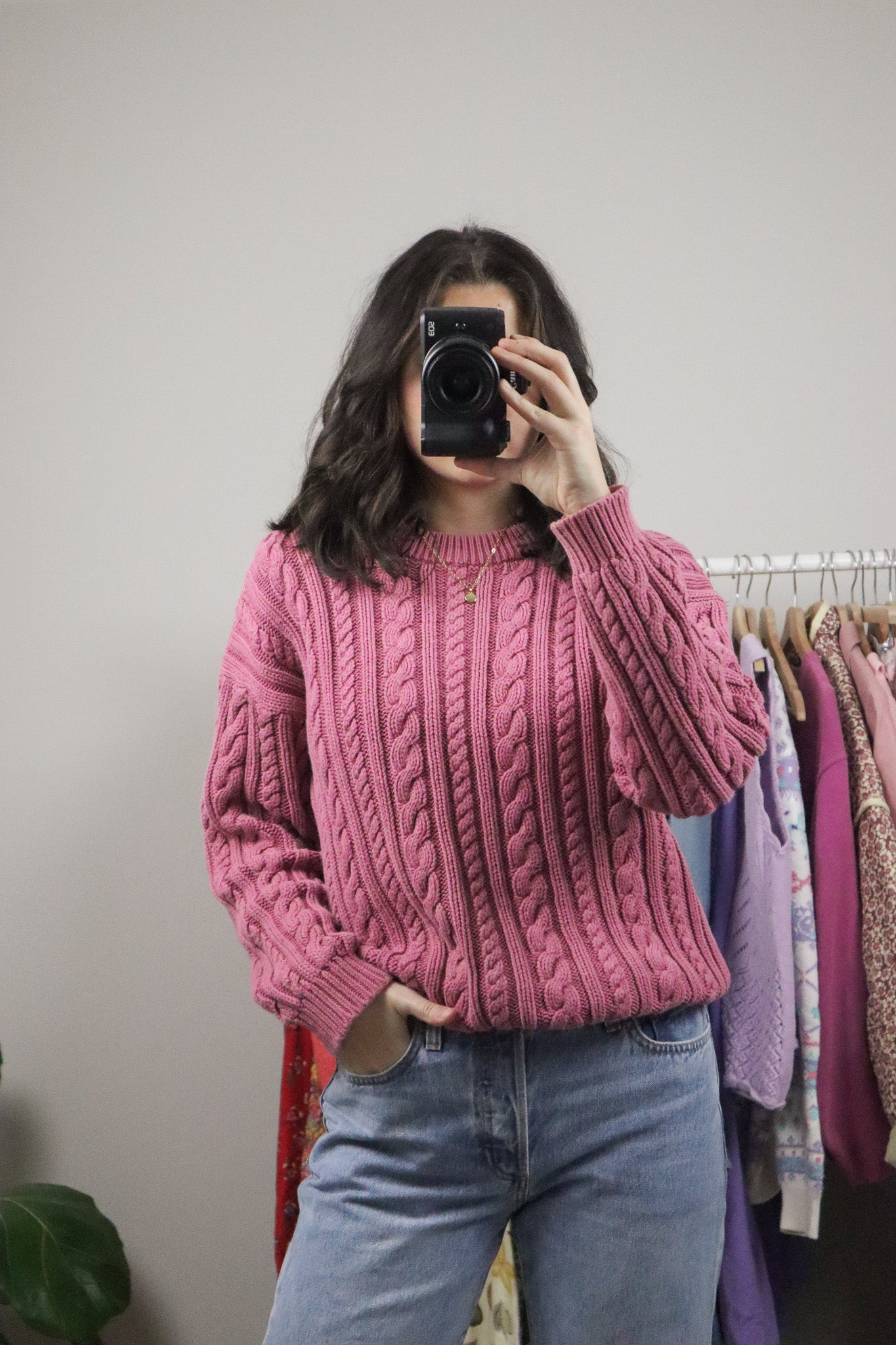 Vintage x Cotton Chunky Knit Sweater (M)