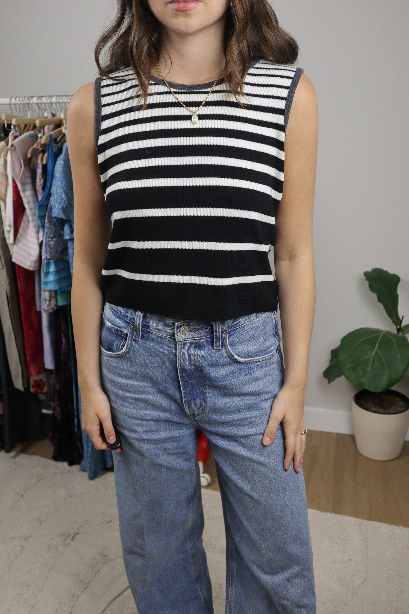 Vintage x Striped Tank Top (Ml/L)