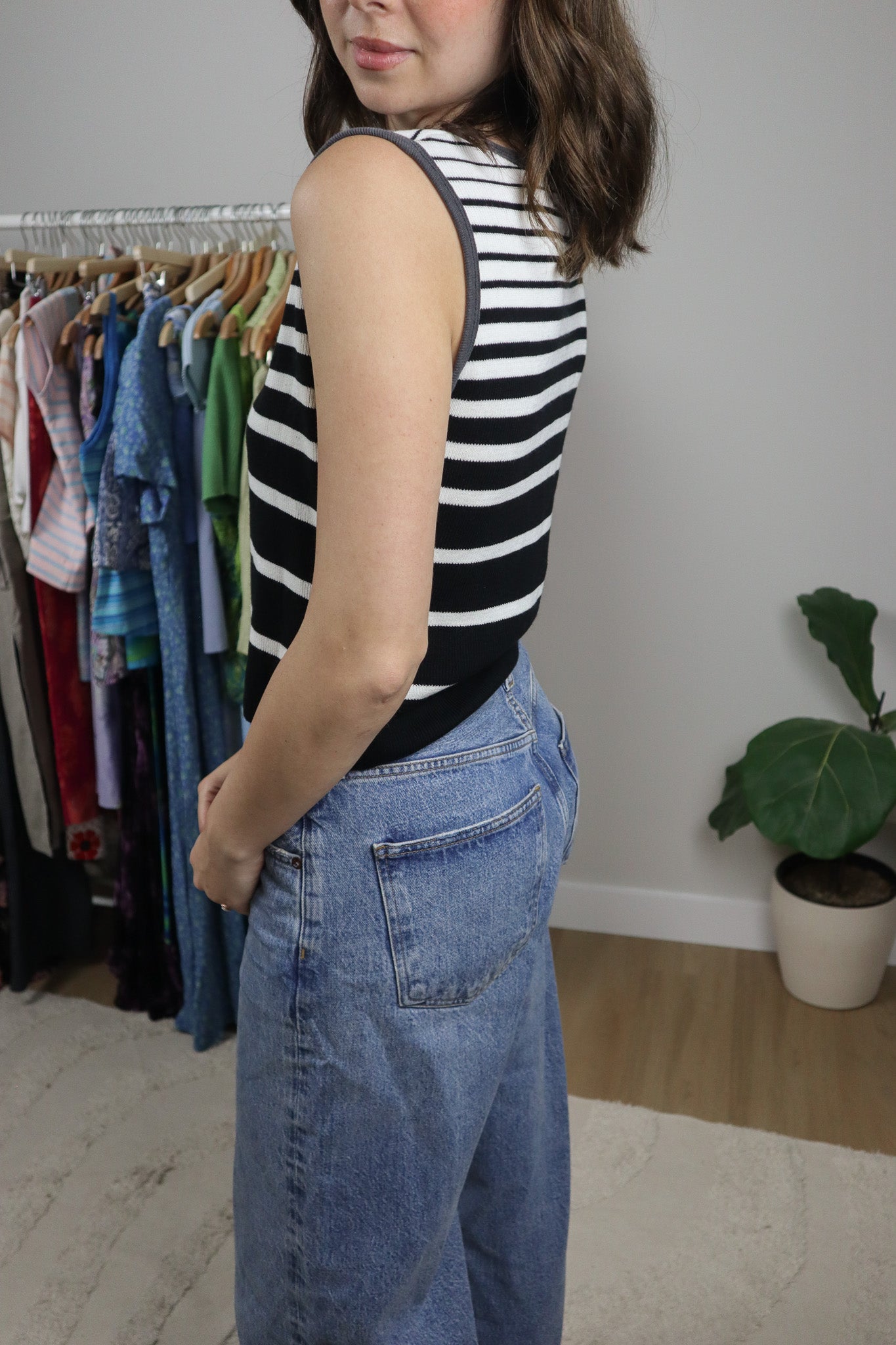 Vintage x Striped Tank Top (Ml/L)