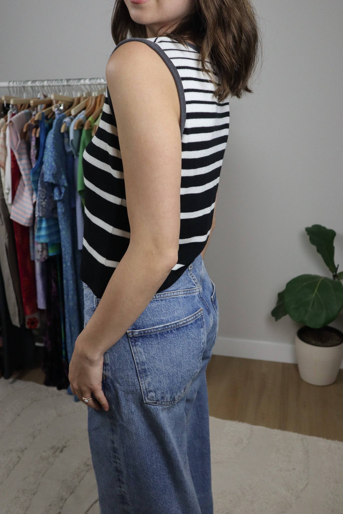 Vintage x Striped Tank Top (Ml/L)