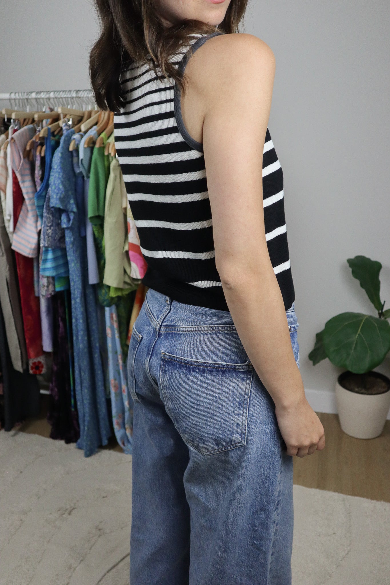 Vintage x Striped Tank Top (Ml/L)