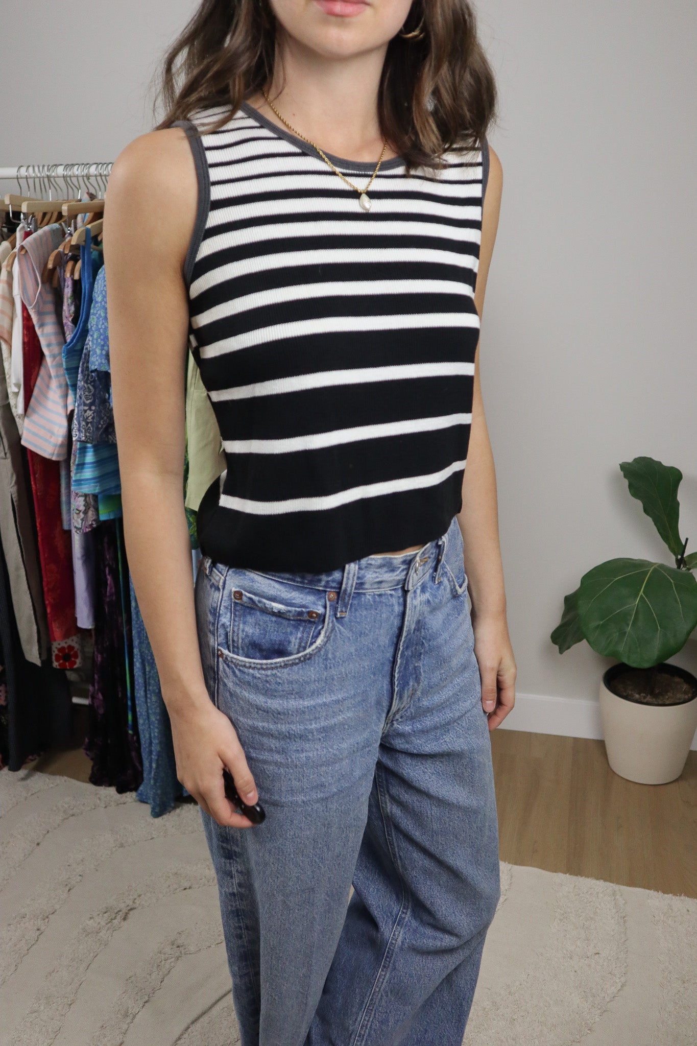 Vintage x Striped Tank Top (Ml/L)