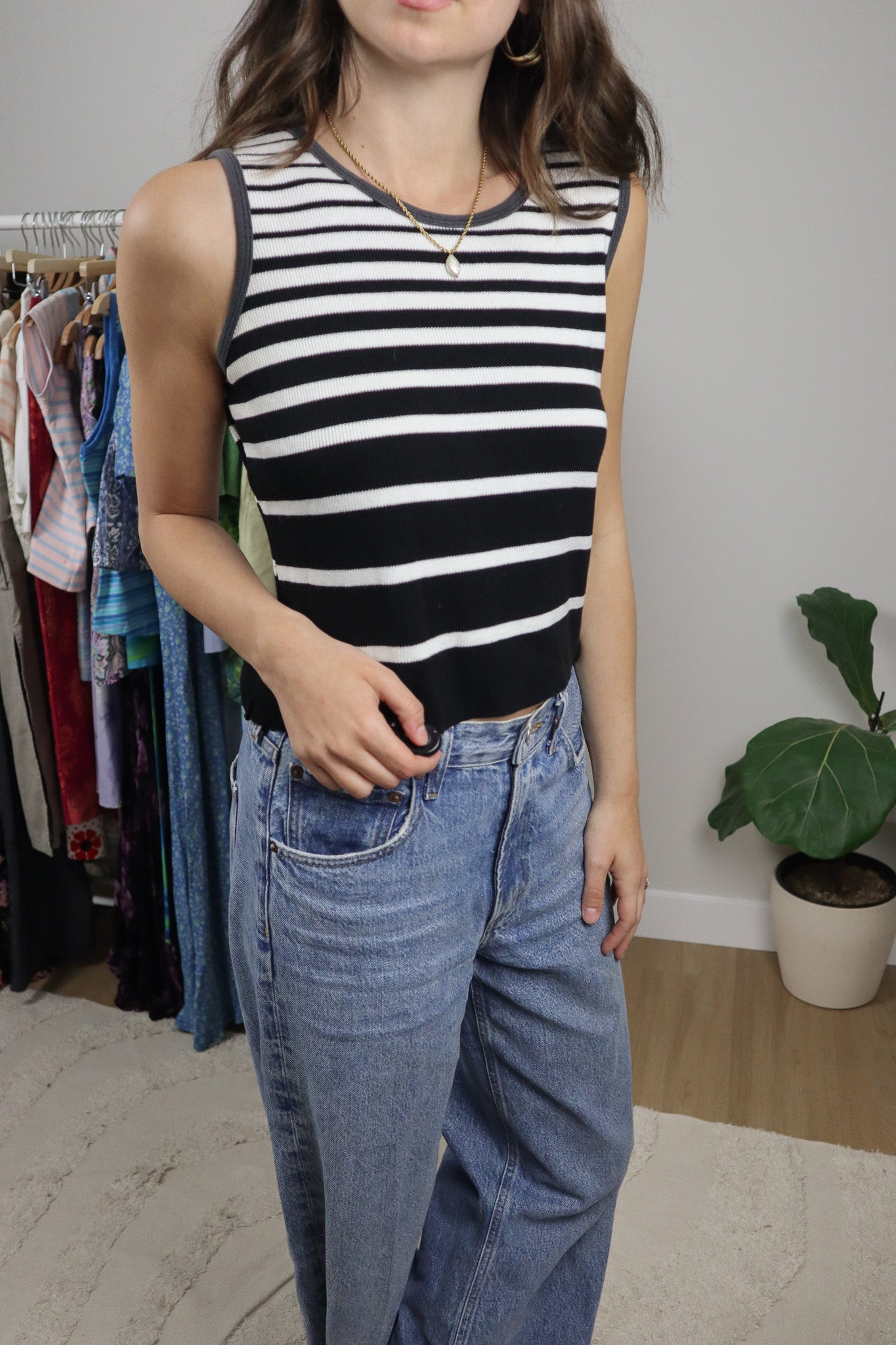 Vintage x Striped Tank Top (Ml/L)