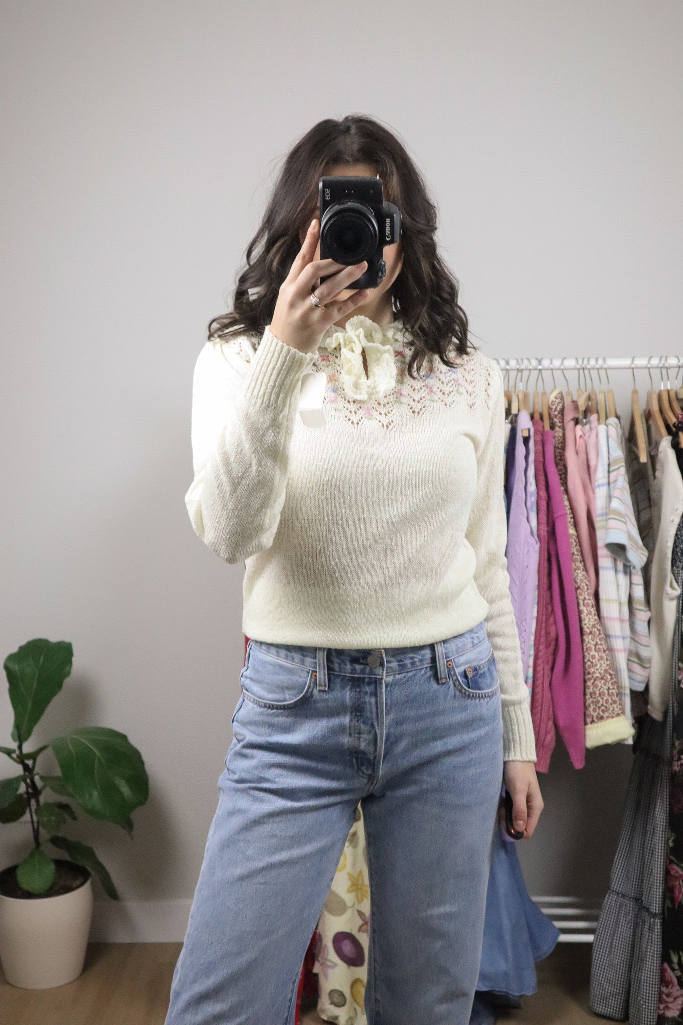 Made in Korea x Vintage x Deadstock Beaded/Embroidered Knit (S/M)