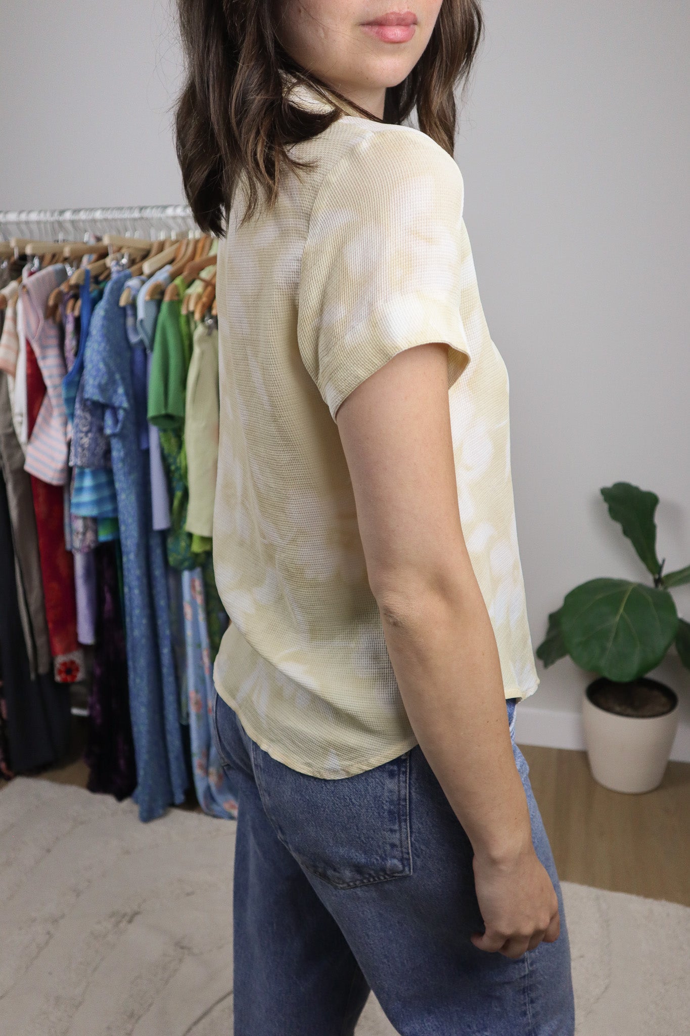 Vintage x Silk Floral Button Up (S)