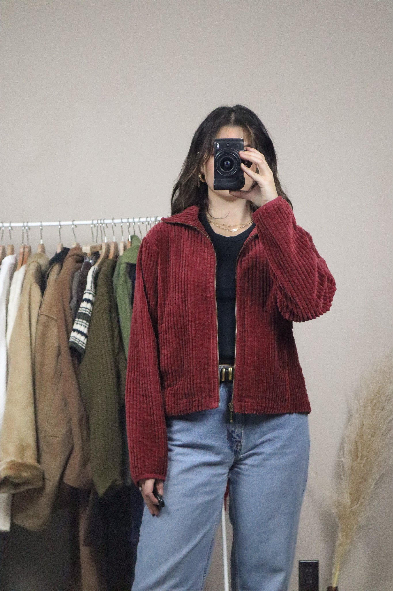 Vintage x Corduroy Cropped Jacket (M)