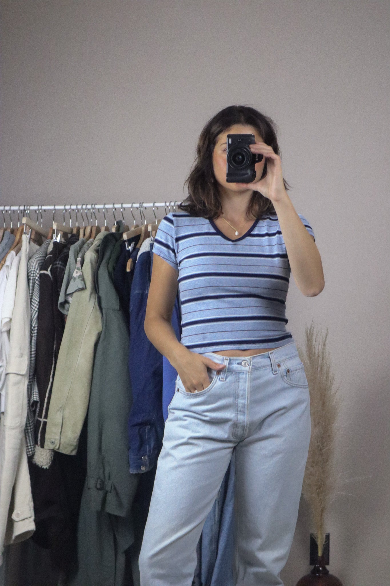 Vintage x Striped T-Shirt (S)