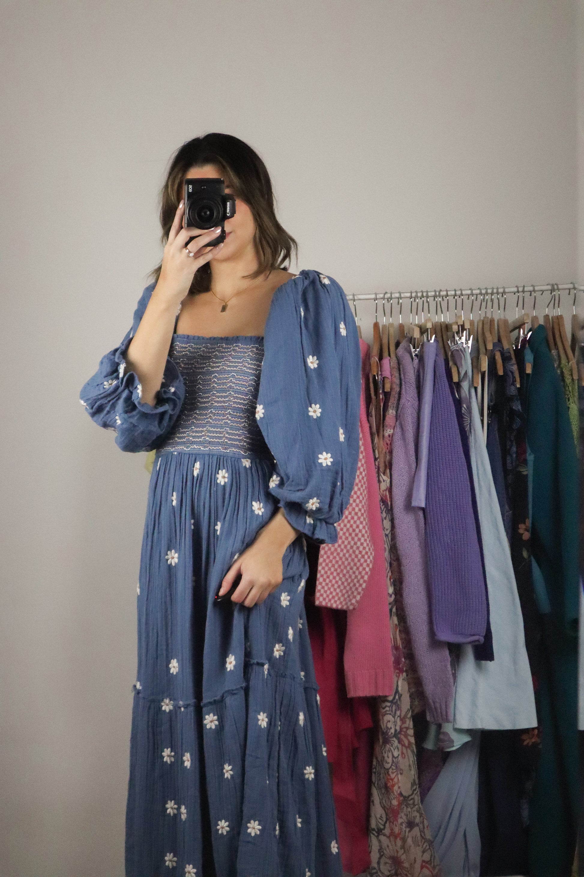 Free People x Daisy Embroidered Dress (L/XL)