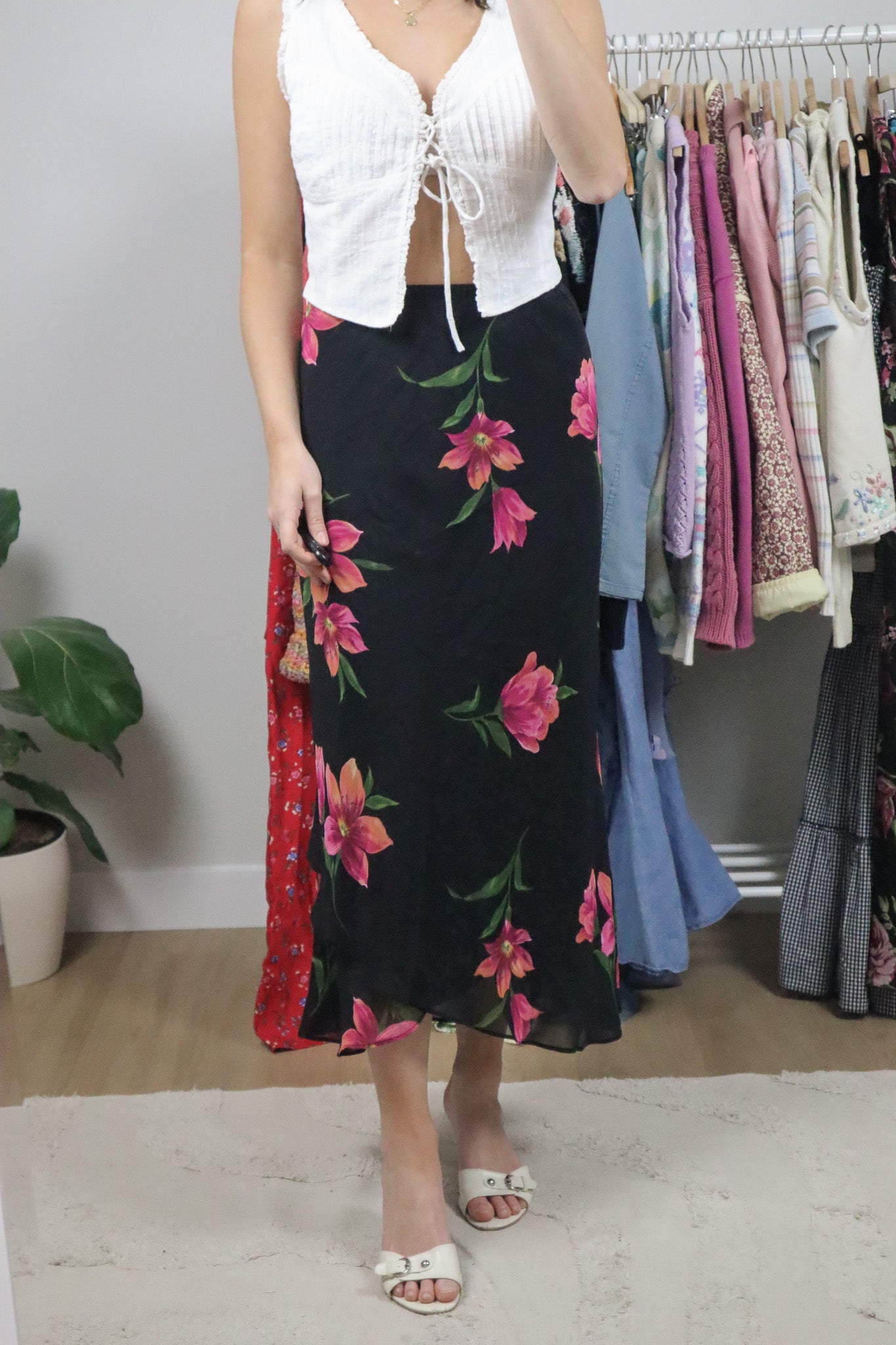 Vintage x Floral Maxi Skirt (14/16)