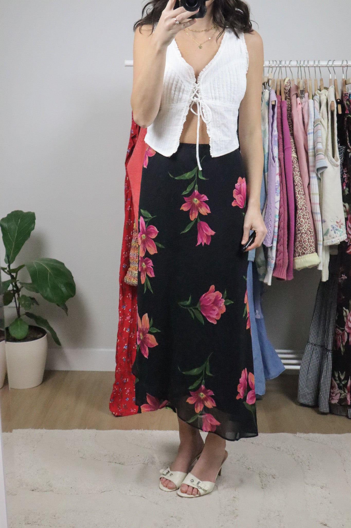 Vintage x Floral Maxi Skirt (14/16)