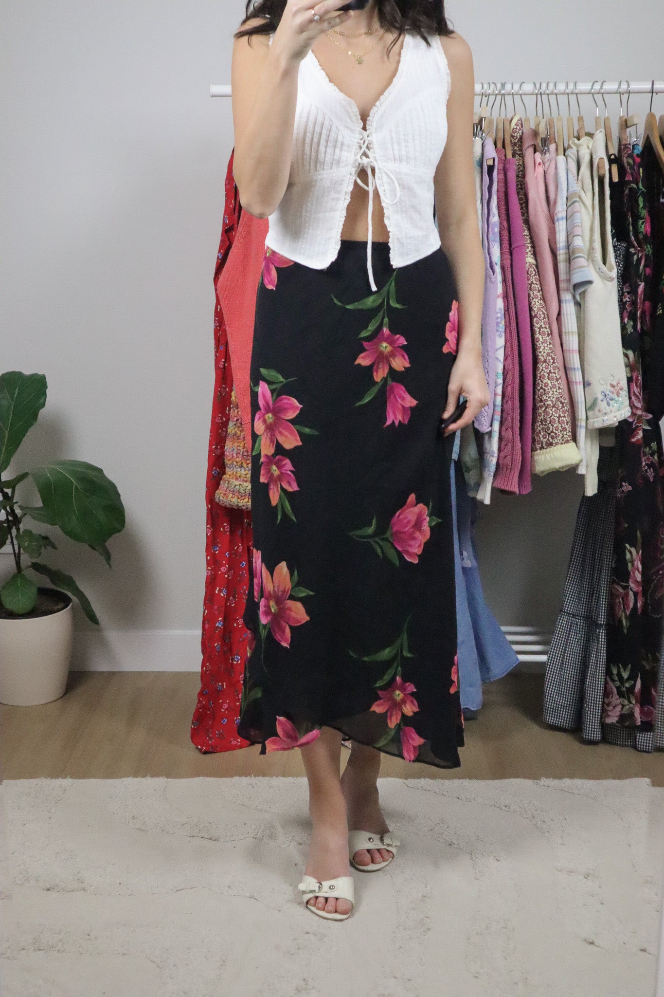 Vintage x Floral Maxi Skirt (14/16)