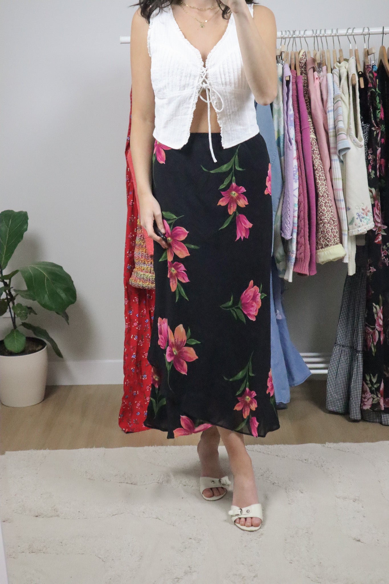 Vintage x Floral Maxi Skirt (14/16)