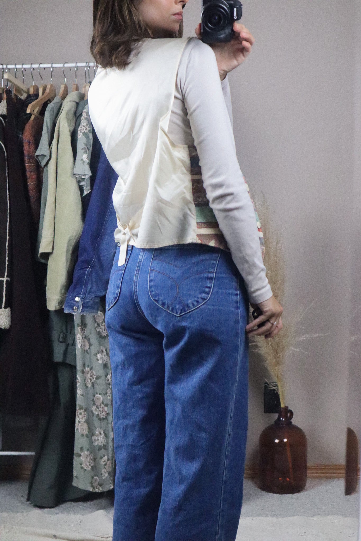 Made in Canada x Vintage x Pattered Vest (L)