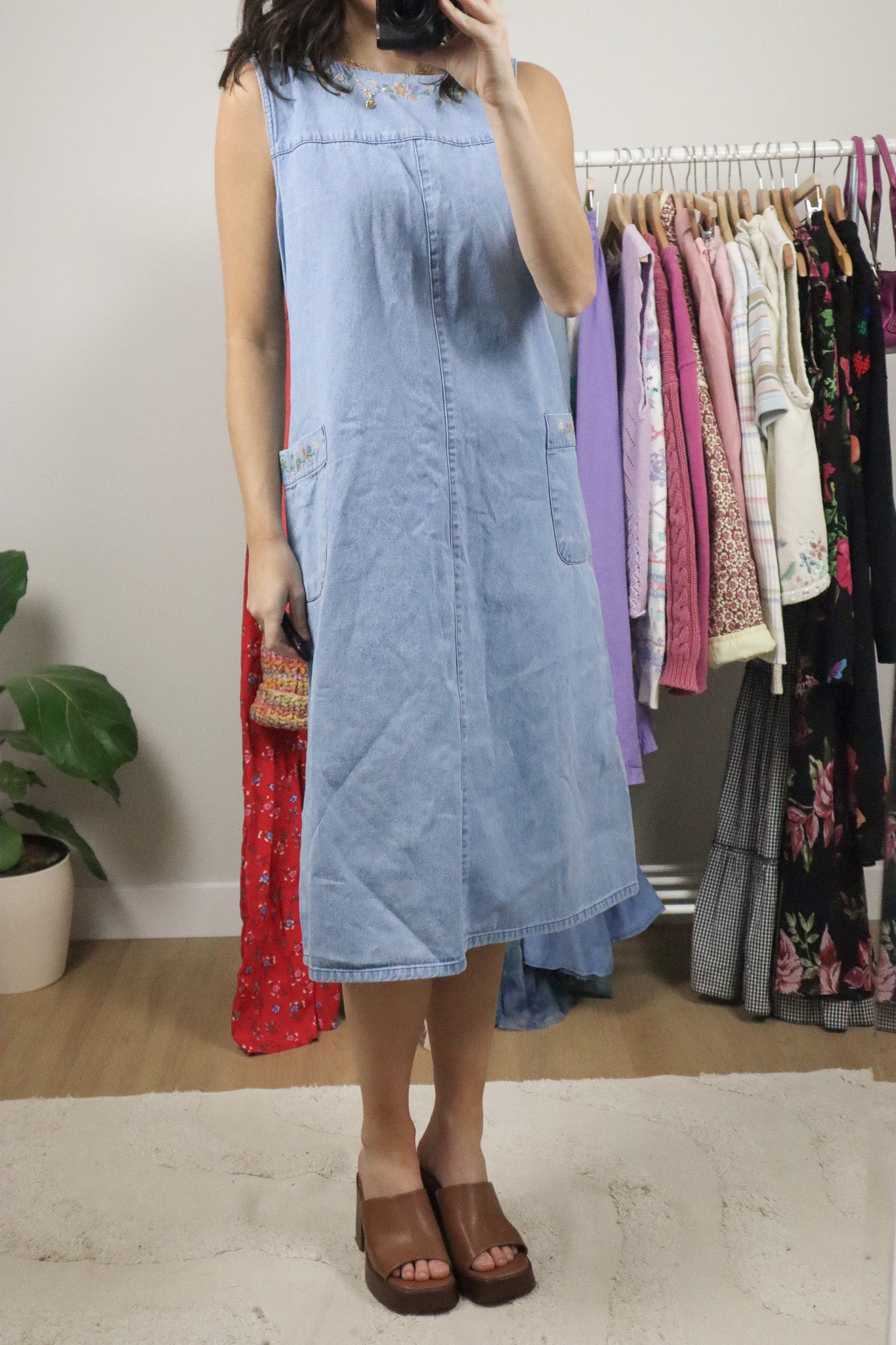 Vintage x Denim Floral Maxi Dress (10)
