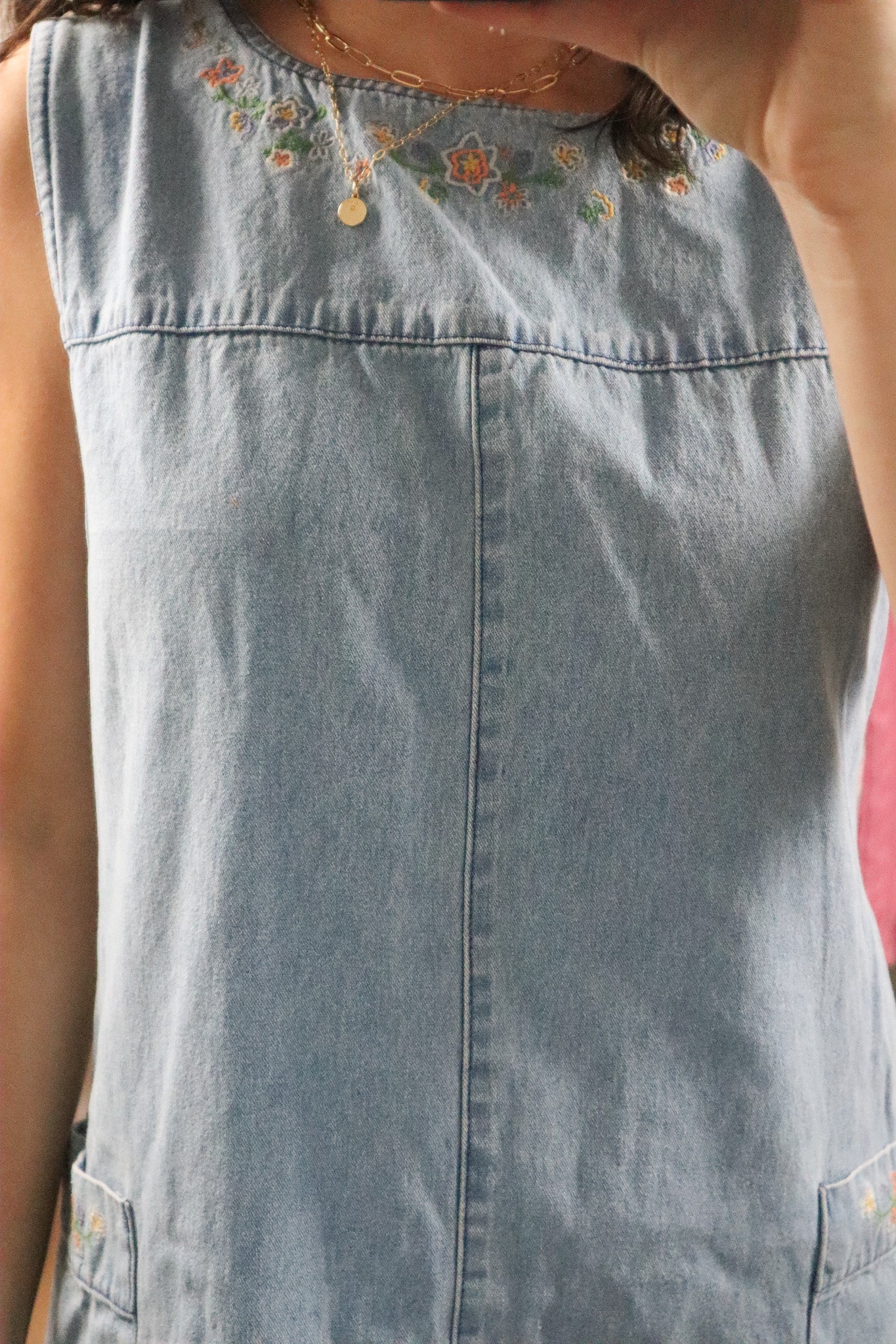 Vintage x Denim Floral Maxi Dress (10)