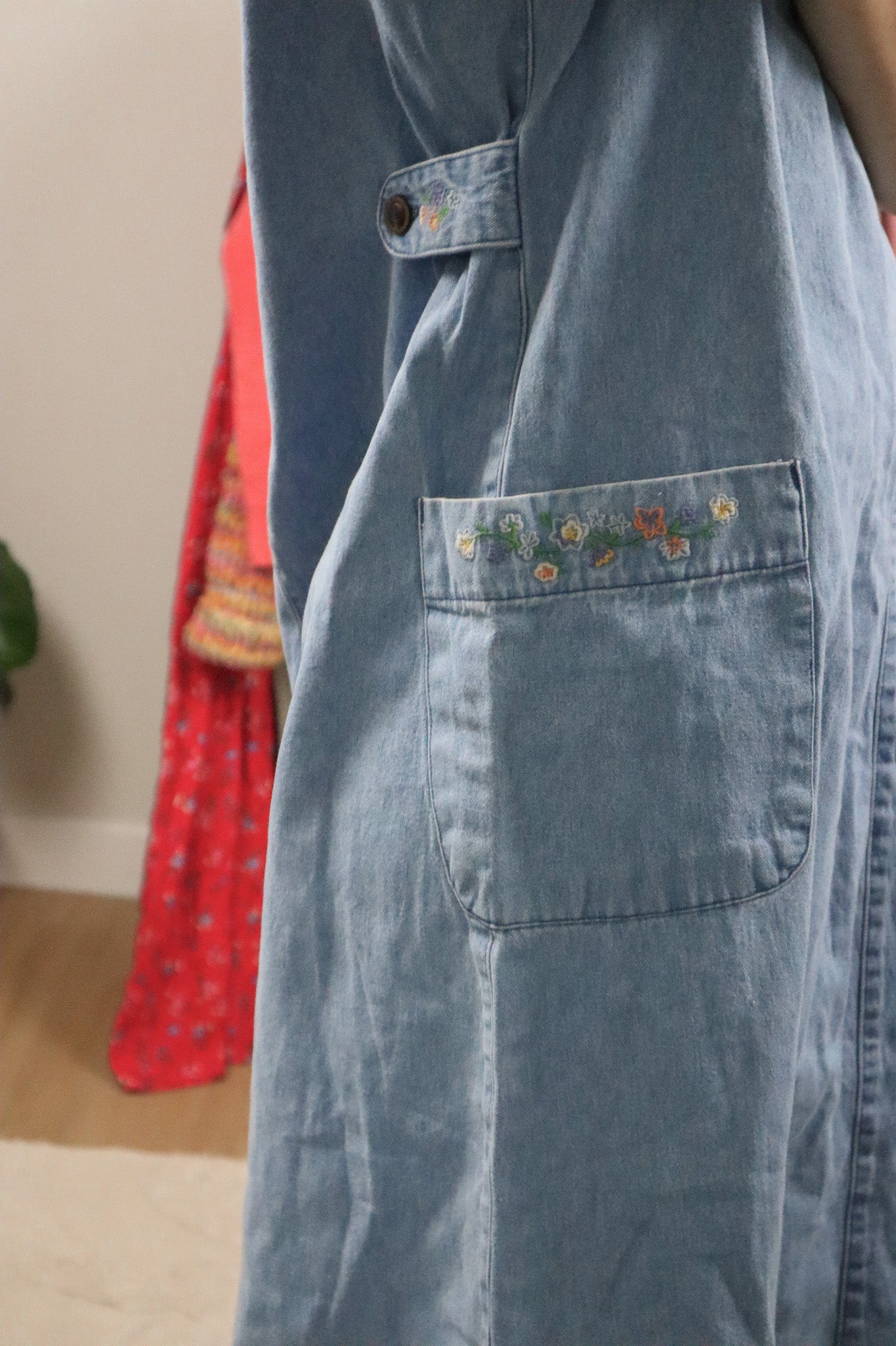 Vintage x Denim Floral Maxi Dress (10)