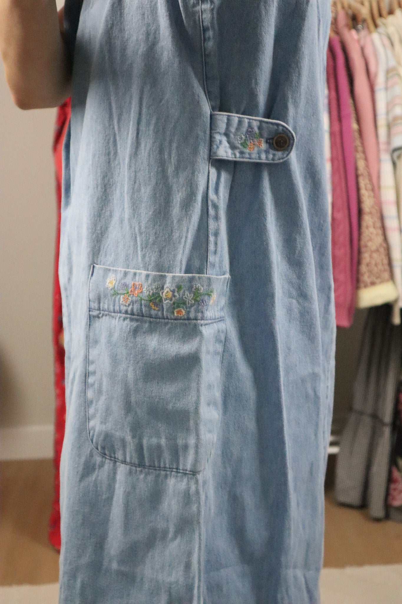 Vintage x Denim Floral Maxi Dress (10)