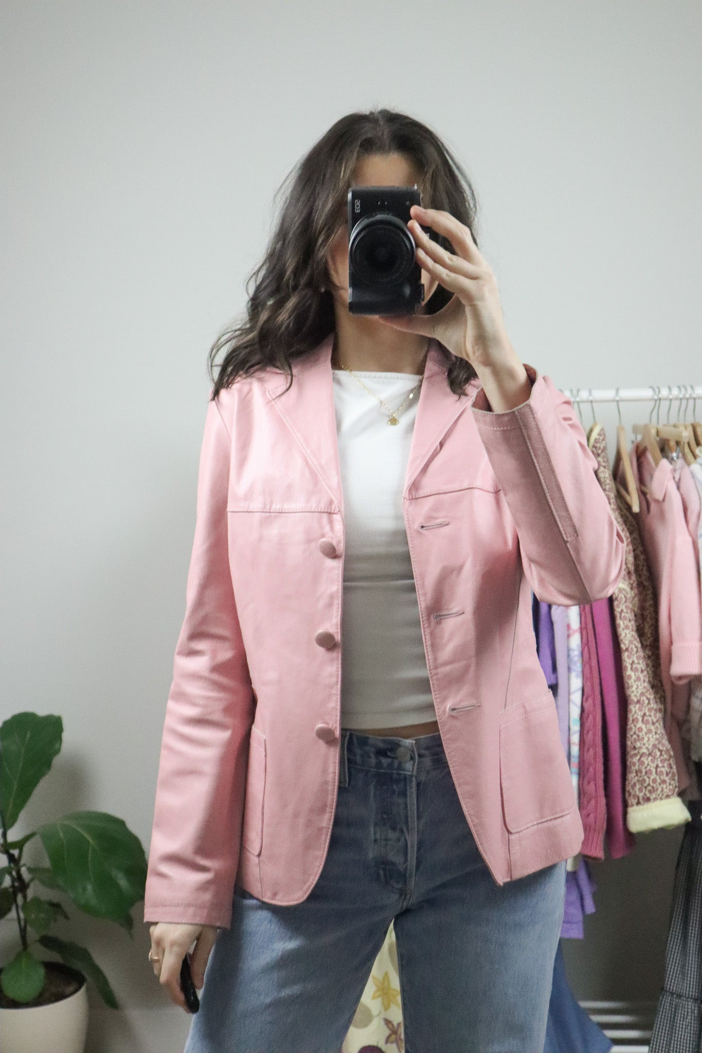Vintage x Danier x Leather Blazer (XS)