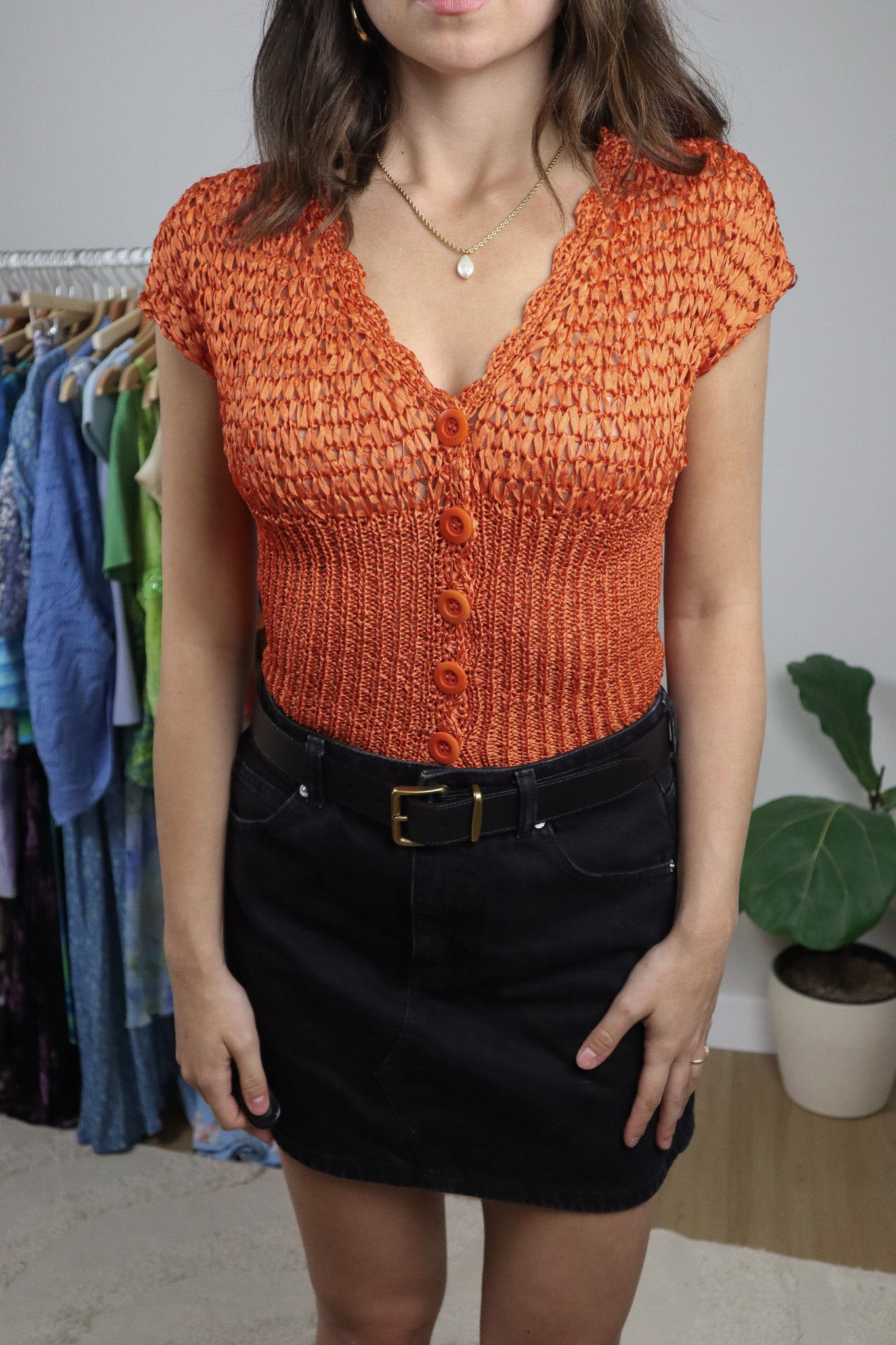 Vintage x Bebe Knit Top (S)