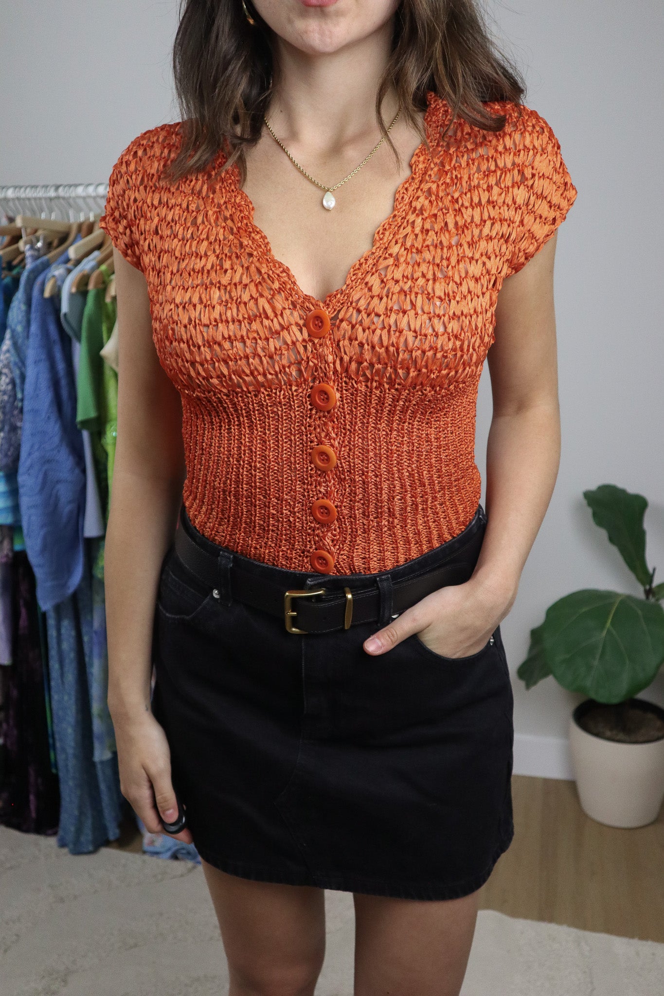 Vintage x Bebe Knit Top (S)