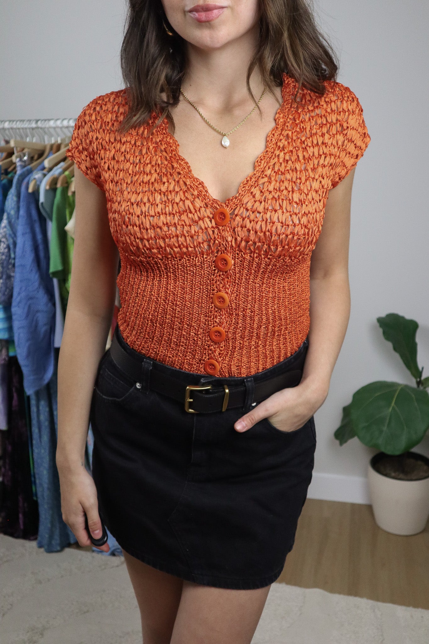 Vintage x Bebe Knit Top (S)