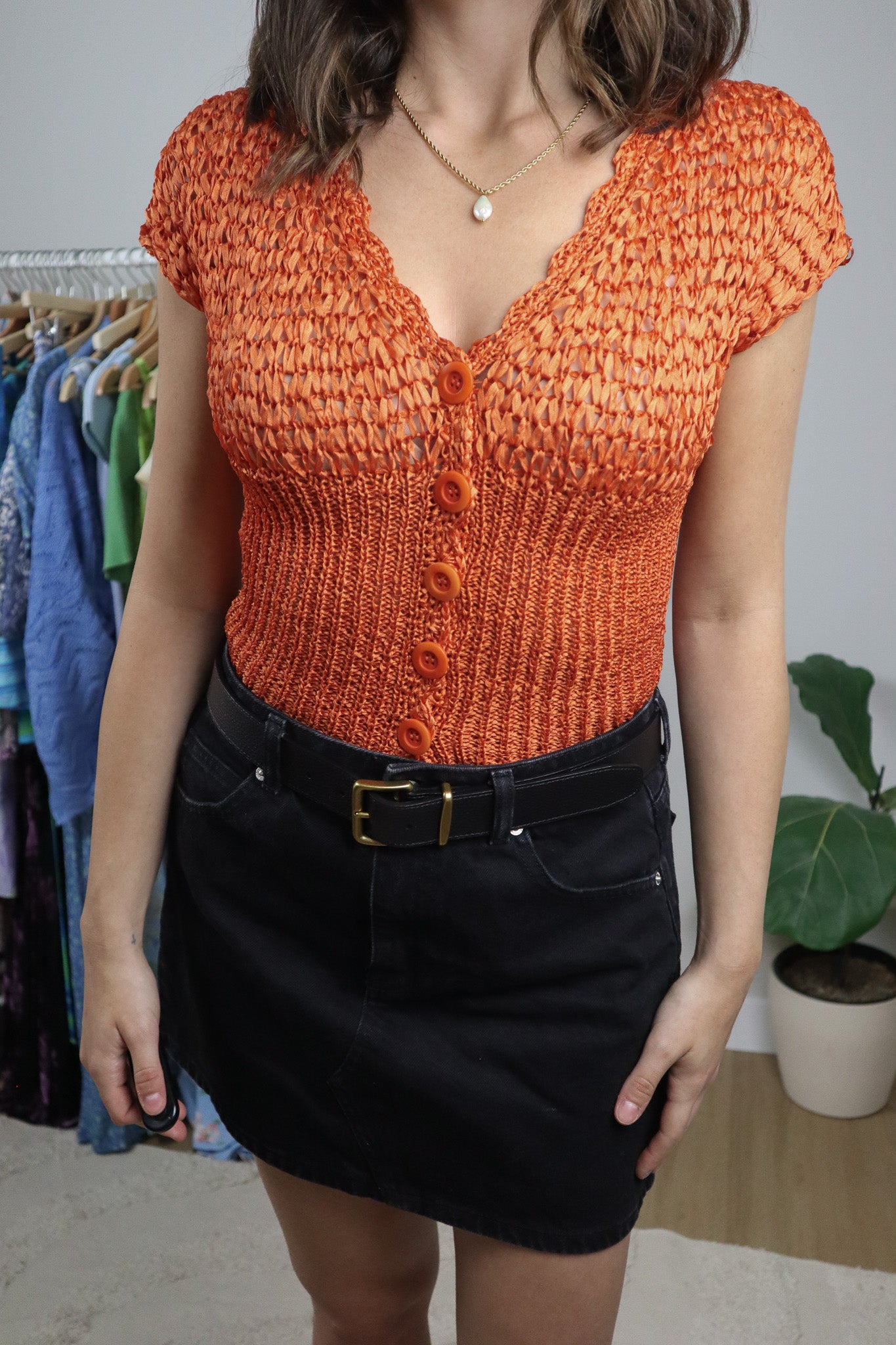 Vintage x Bebe Knit Top (S)