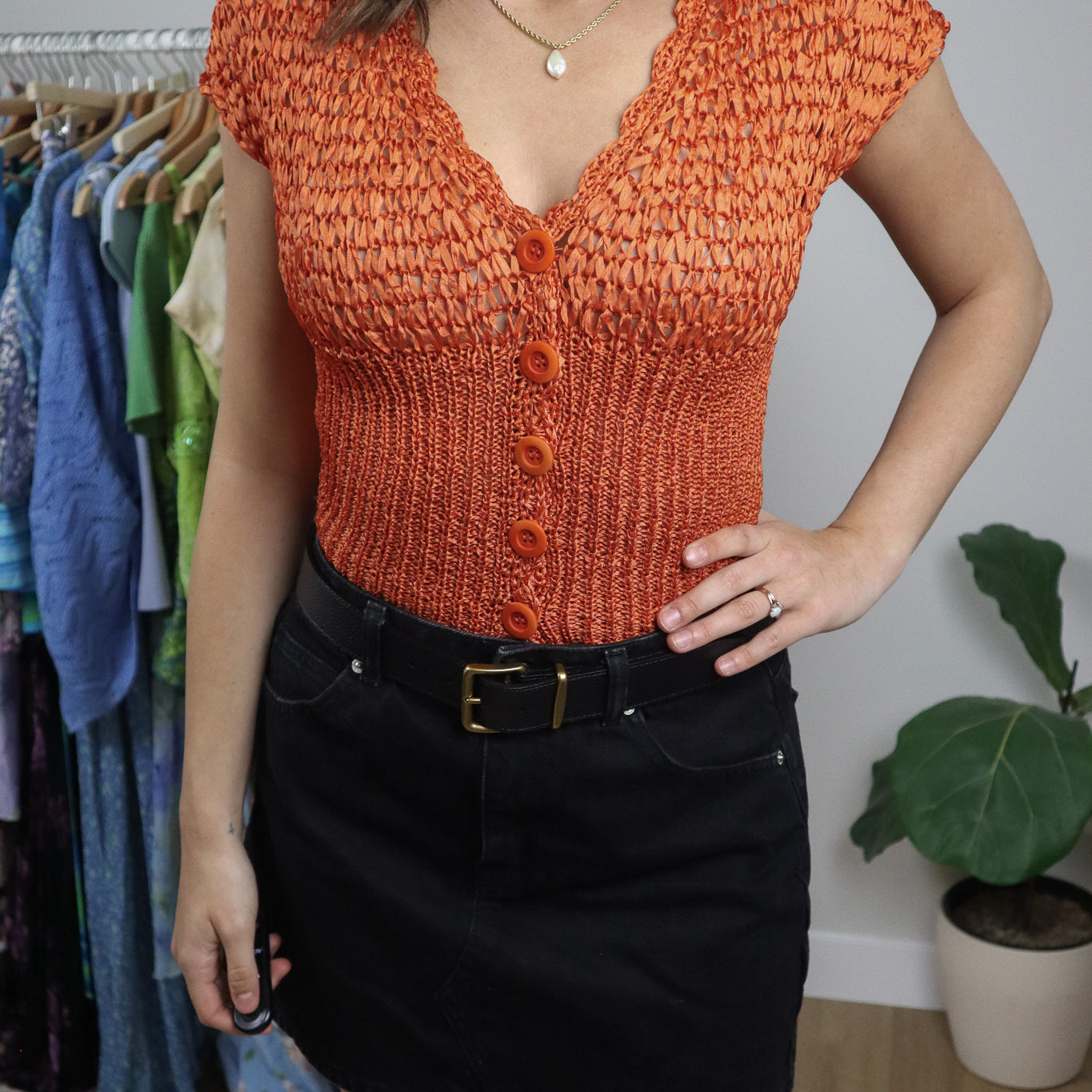 Vintage x Bebe Knit Top (S)