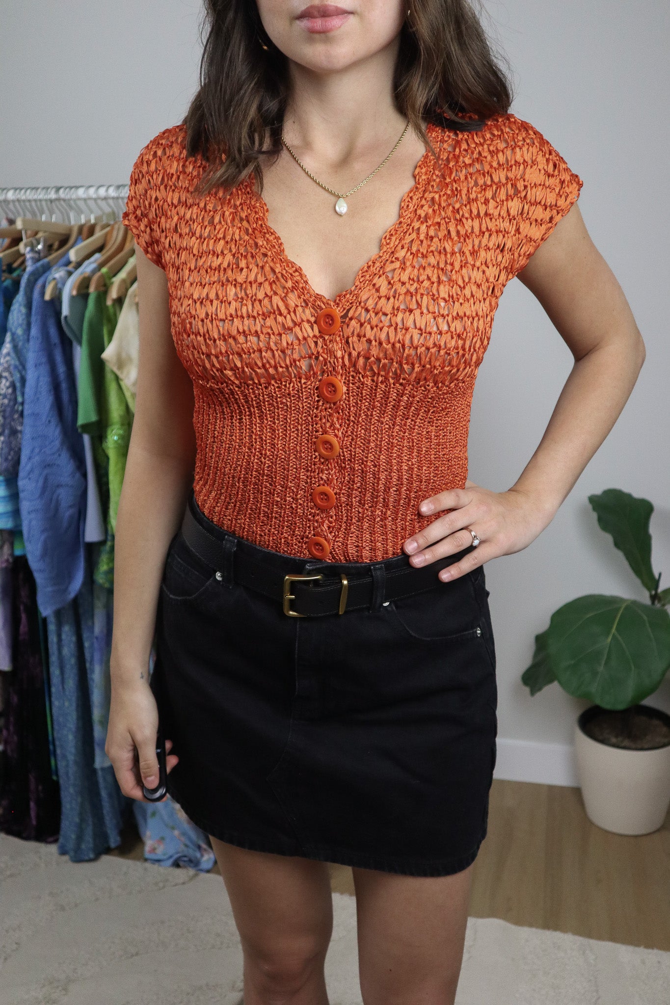 Vintage x Bebe Knit Top (S)