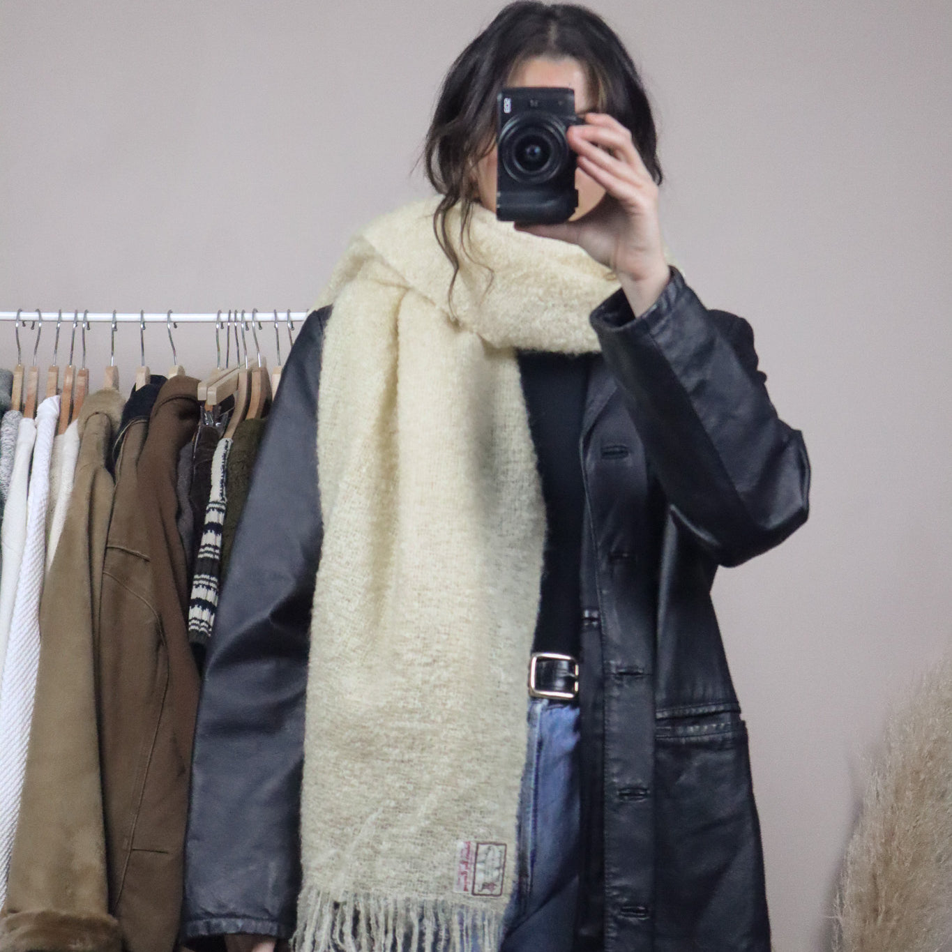 Made in Scottland x Vintage x Mohair/Wool Scarf