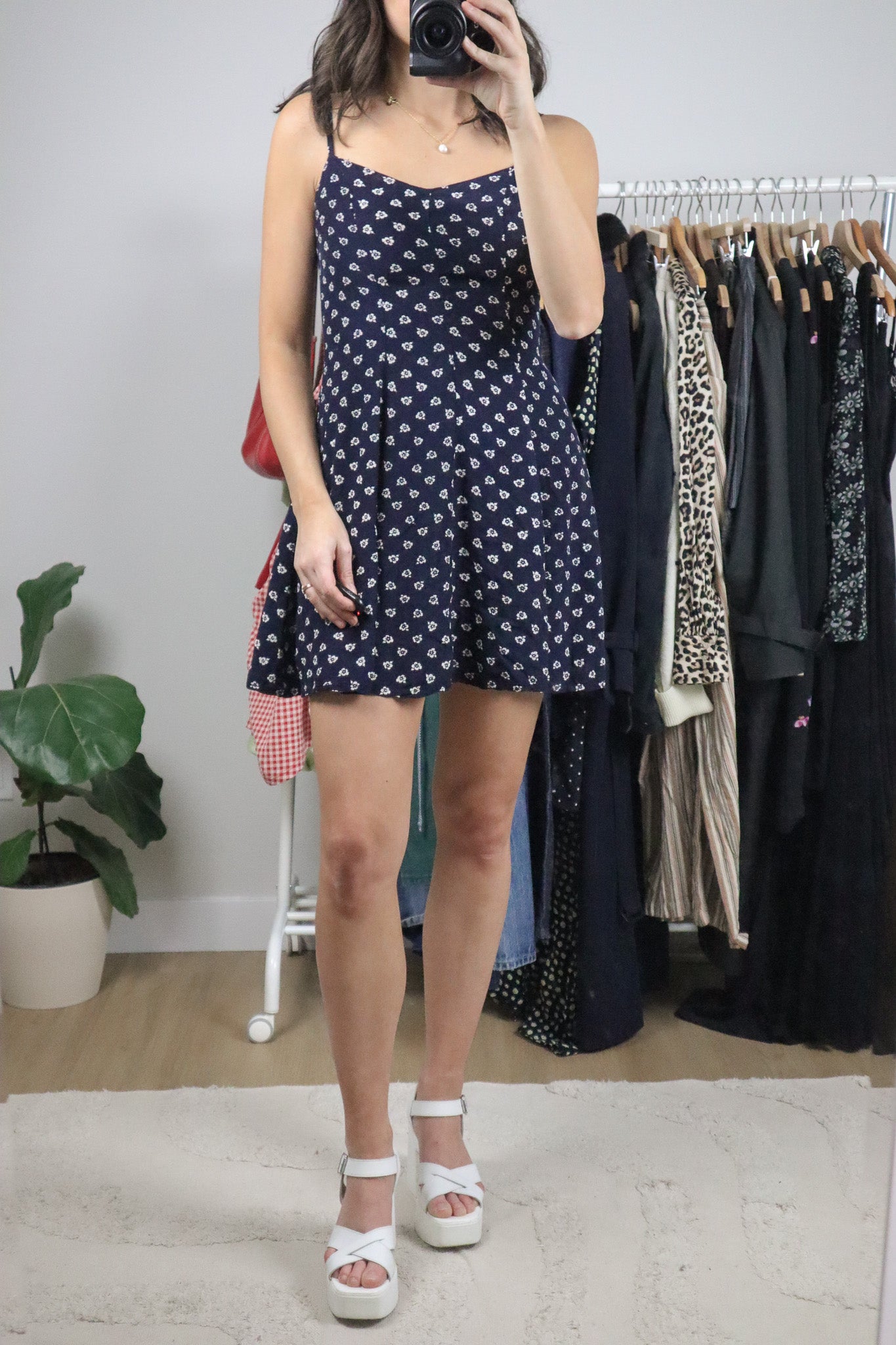 Vintage x Floral Mini Dress (XS)