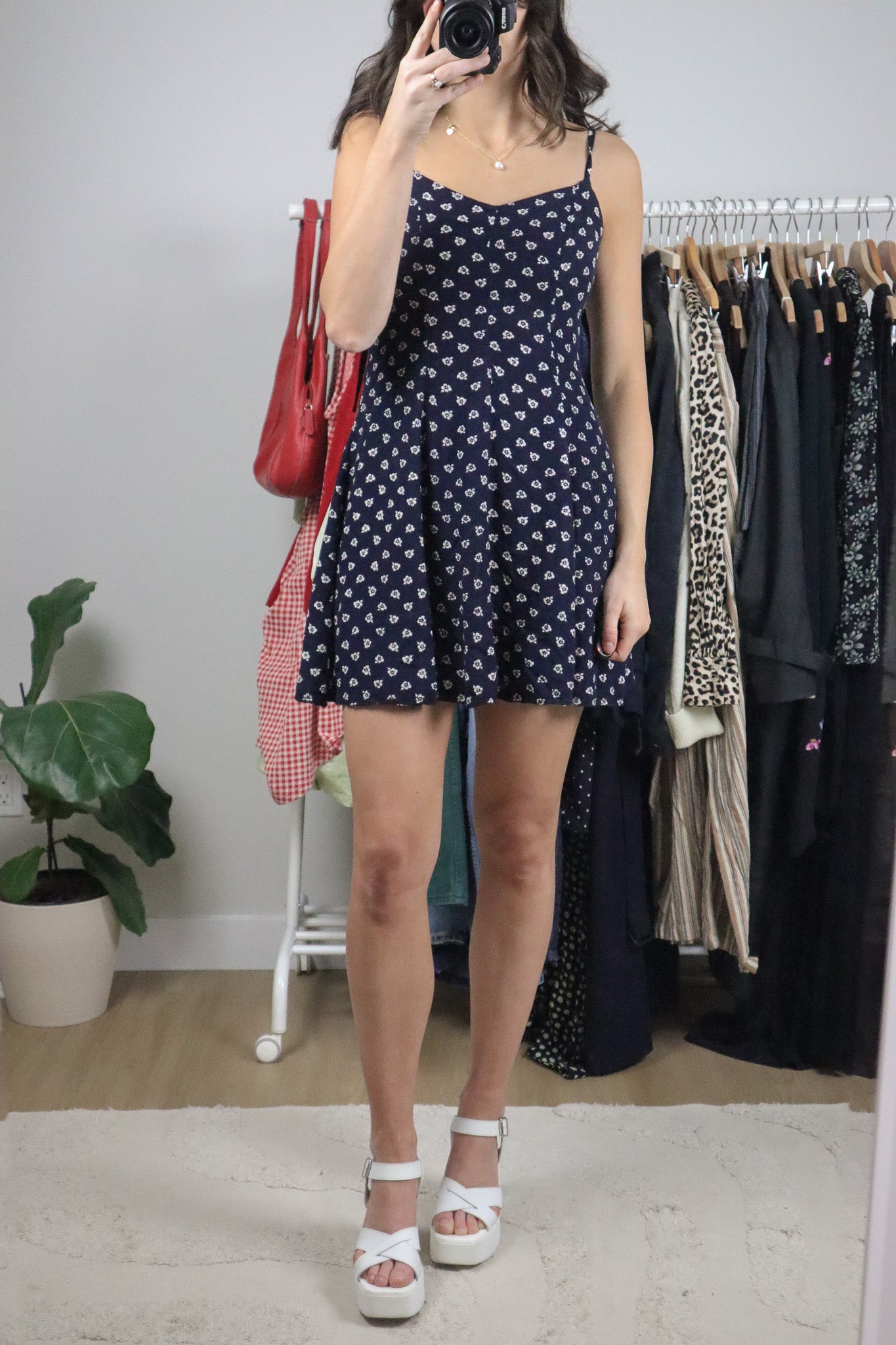 Vintage x Floral Mini Dress (XS)