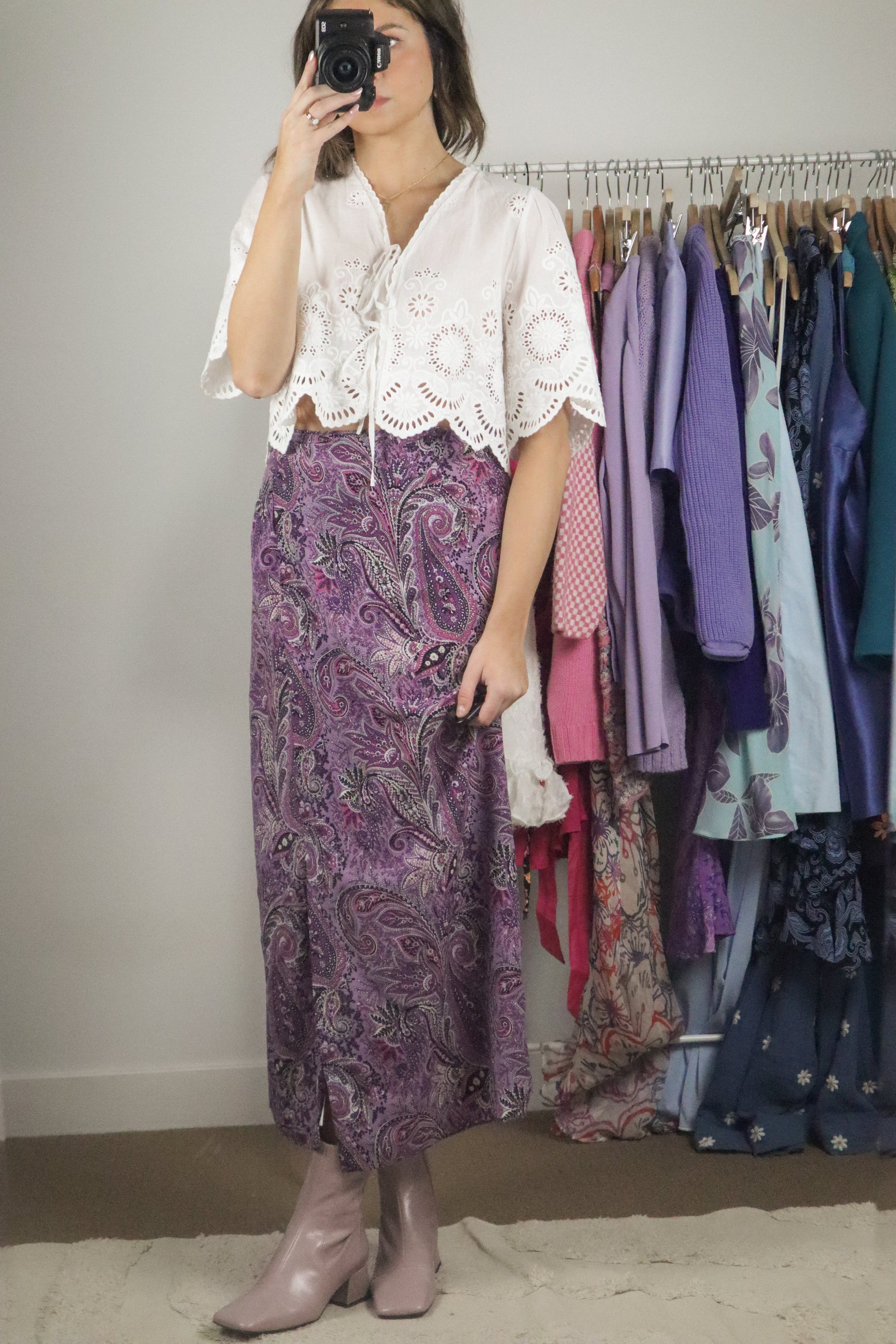 Made in Canada x Vintage x Paisly Skirt (2)