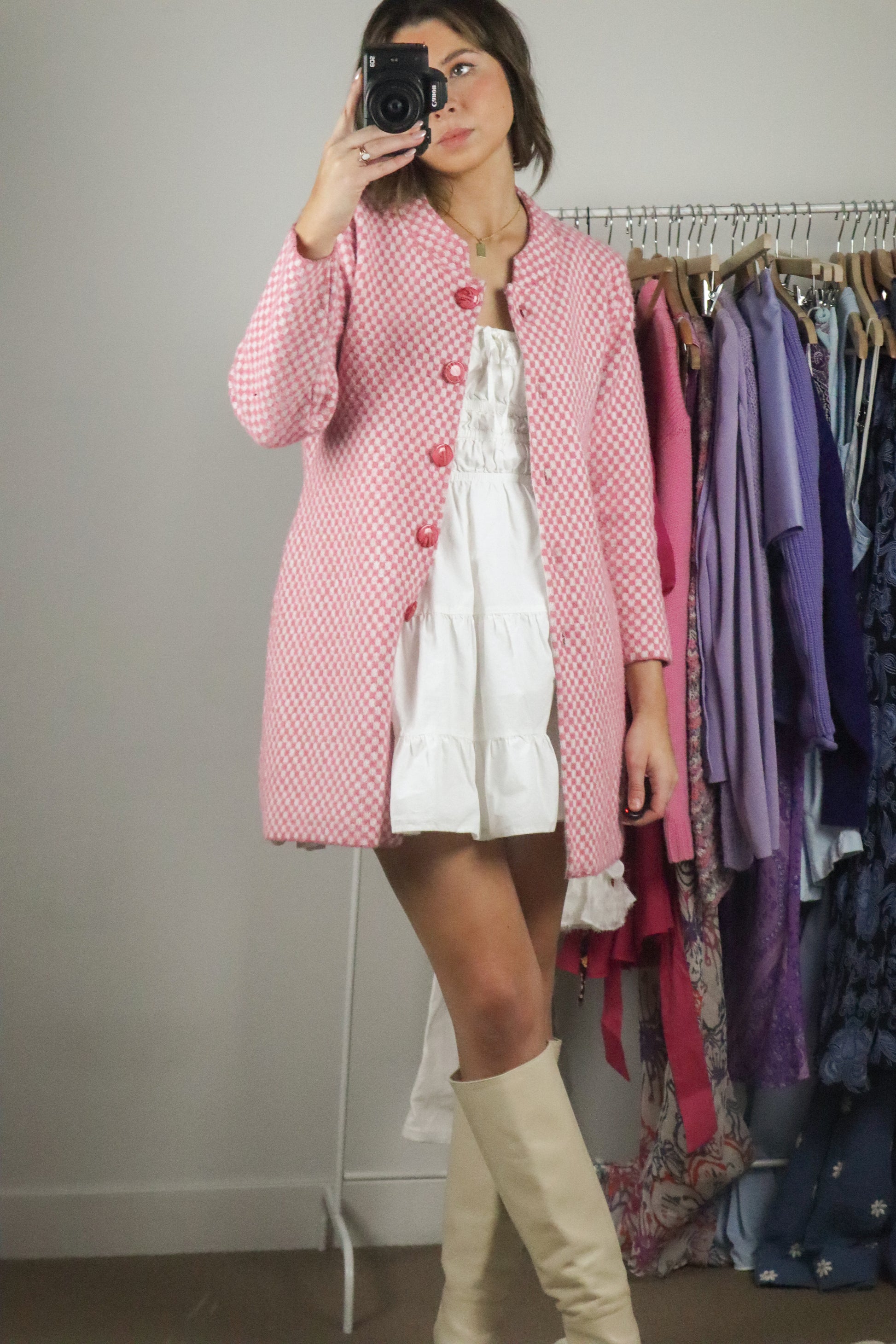 Vintage x Checkered Cardigan (S)