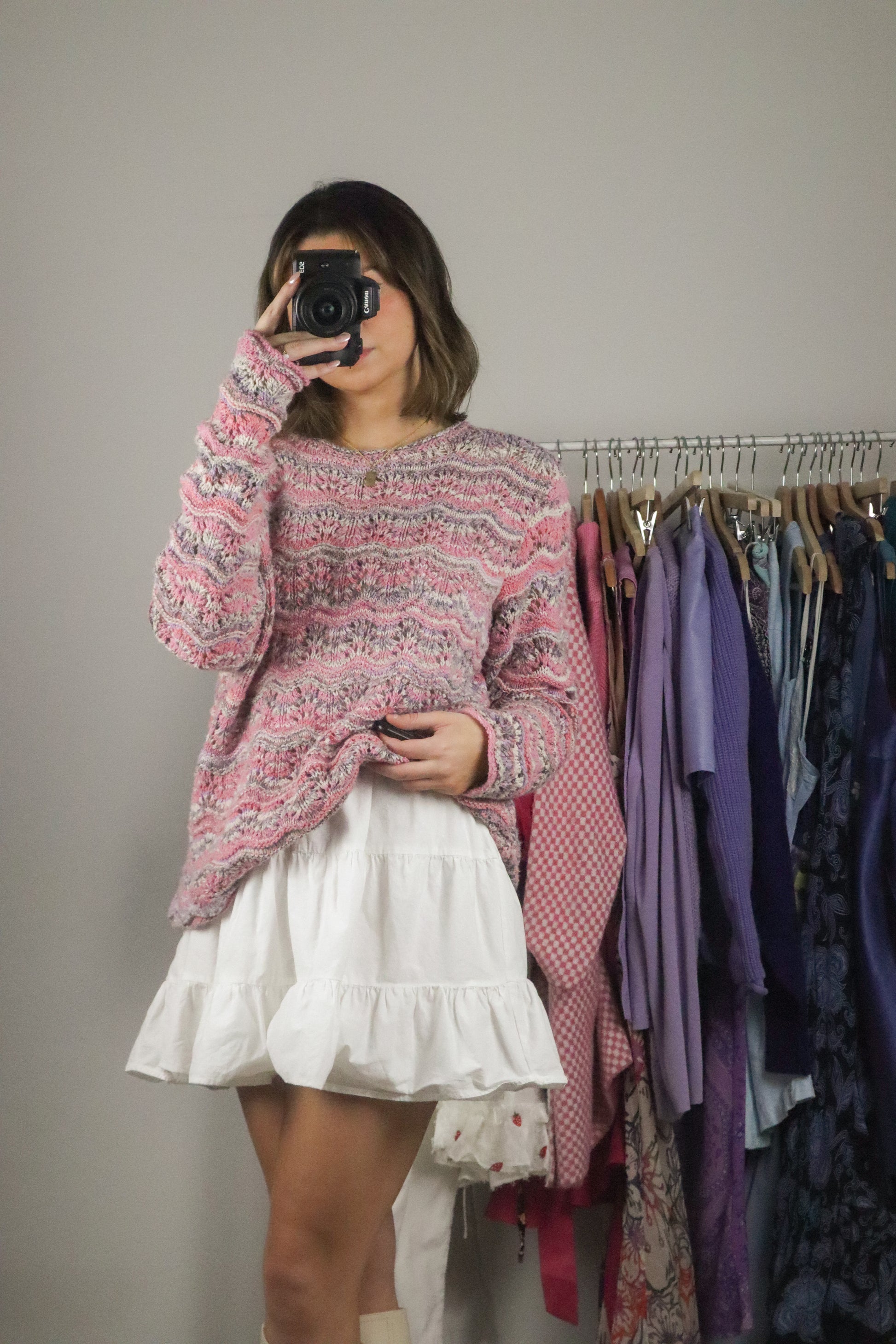 Handmade x Open Knit Multi-Colour Sweater (M)