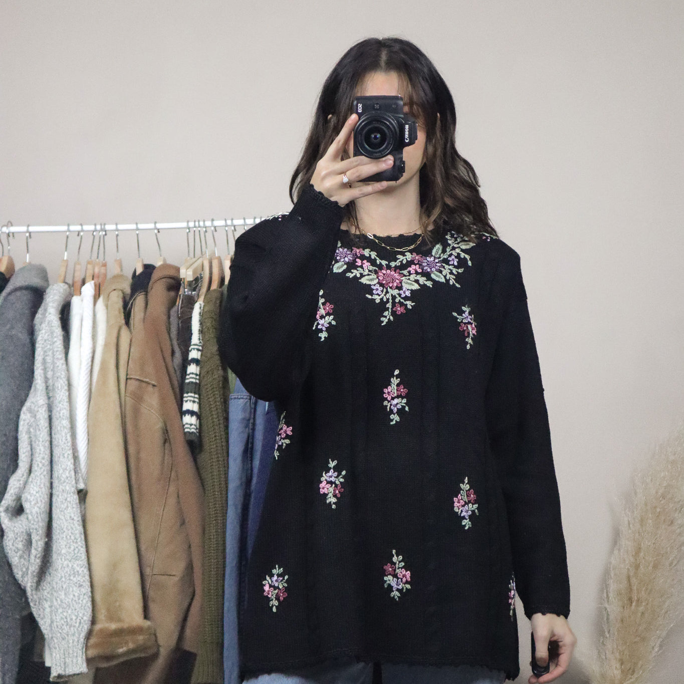 Vintage x Deadstock x Knit Embroidered Sweater (M/L)