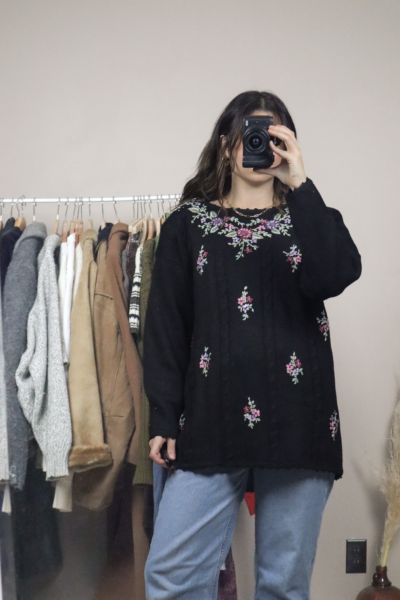 Vintage x Deadstock x Knit Embroidered Sweater (M/L)