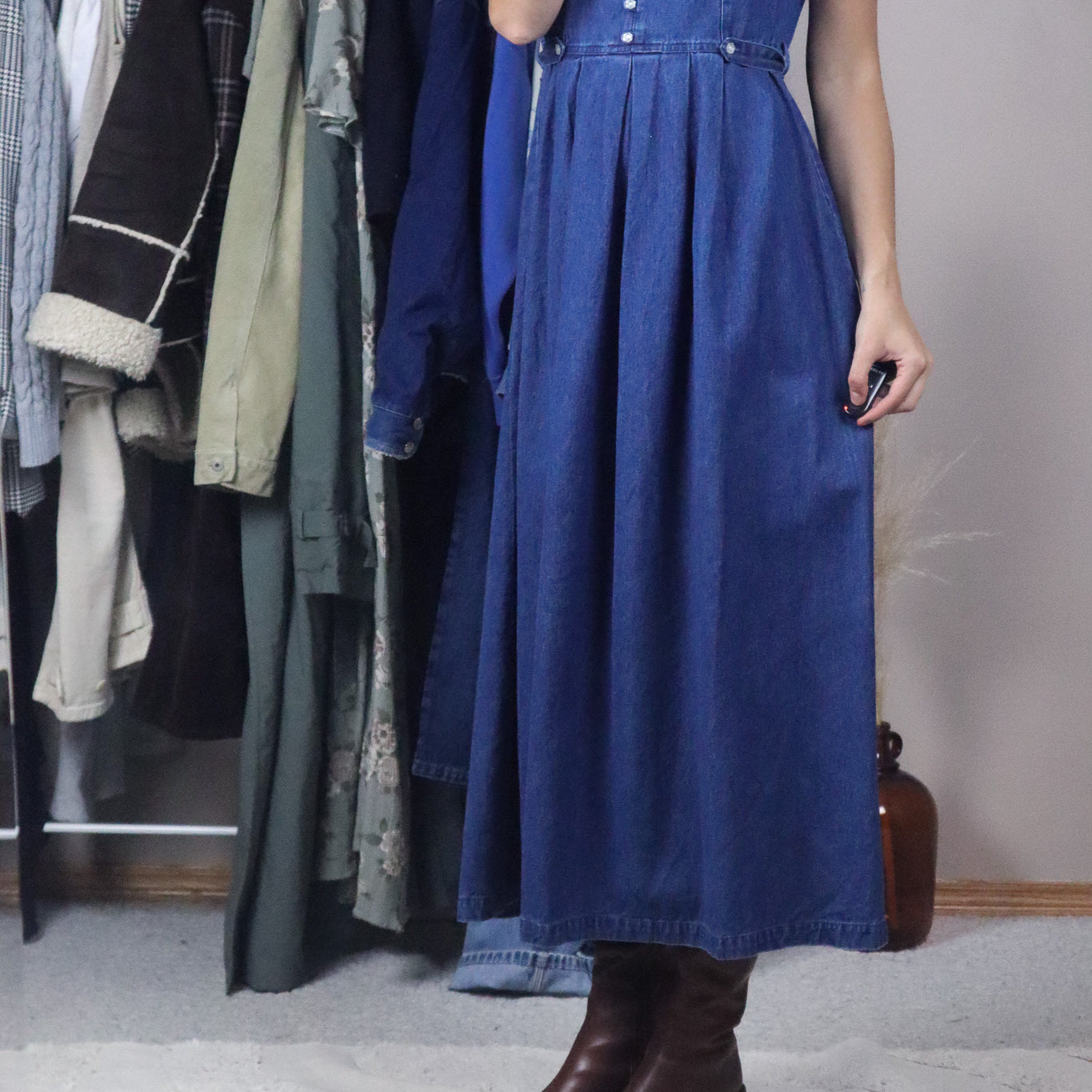 Vintage x Denim Maxi Dress (8)