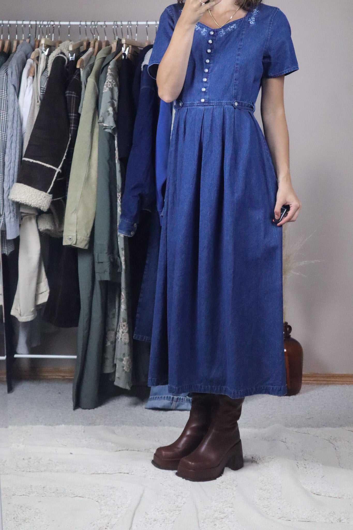Vintage x Denim Maxi Dress (8)