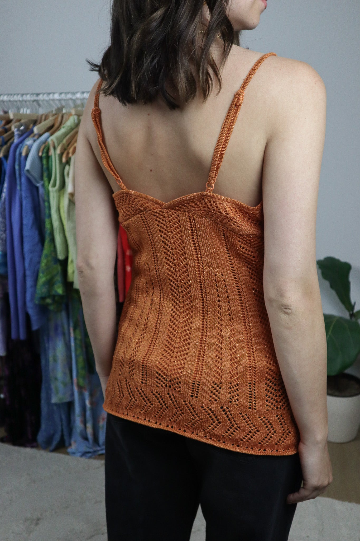 Vintage x Knit Sequins Shimmer Tank (XL)