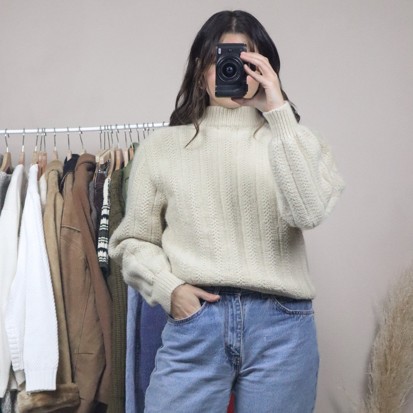 Handmade x Wool Chunky Knit (S/M)