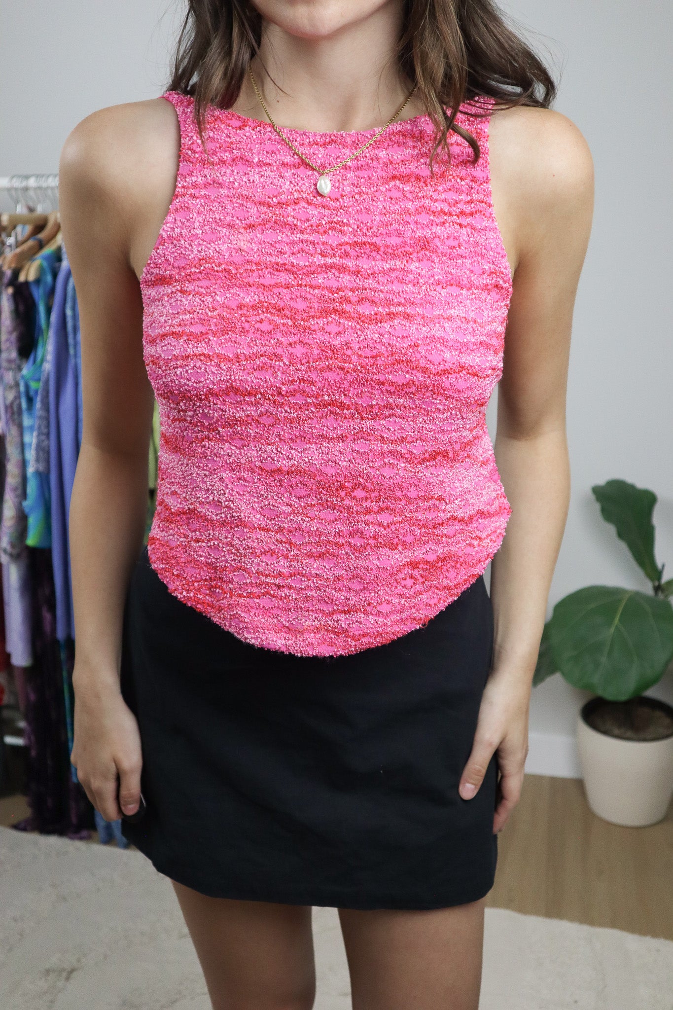 Vintage x Textured Open Back Tank (S)