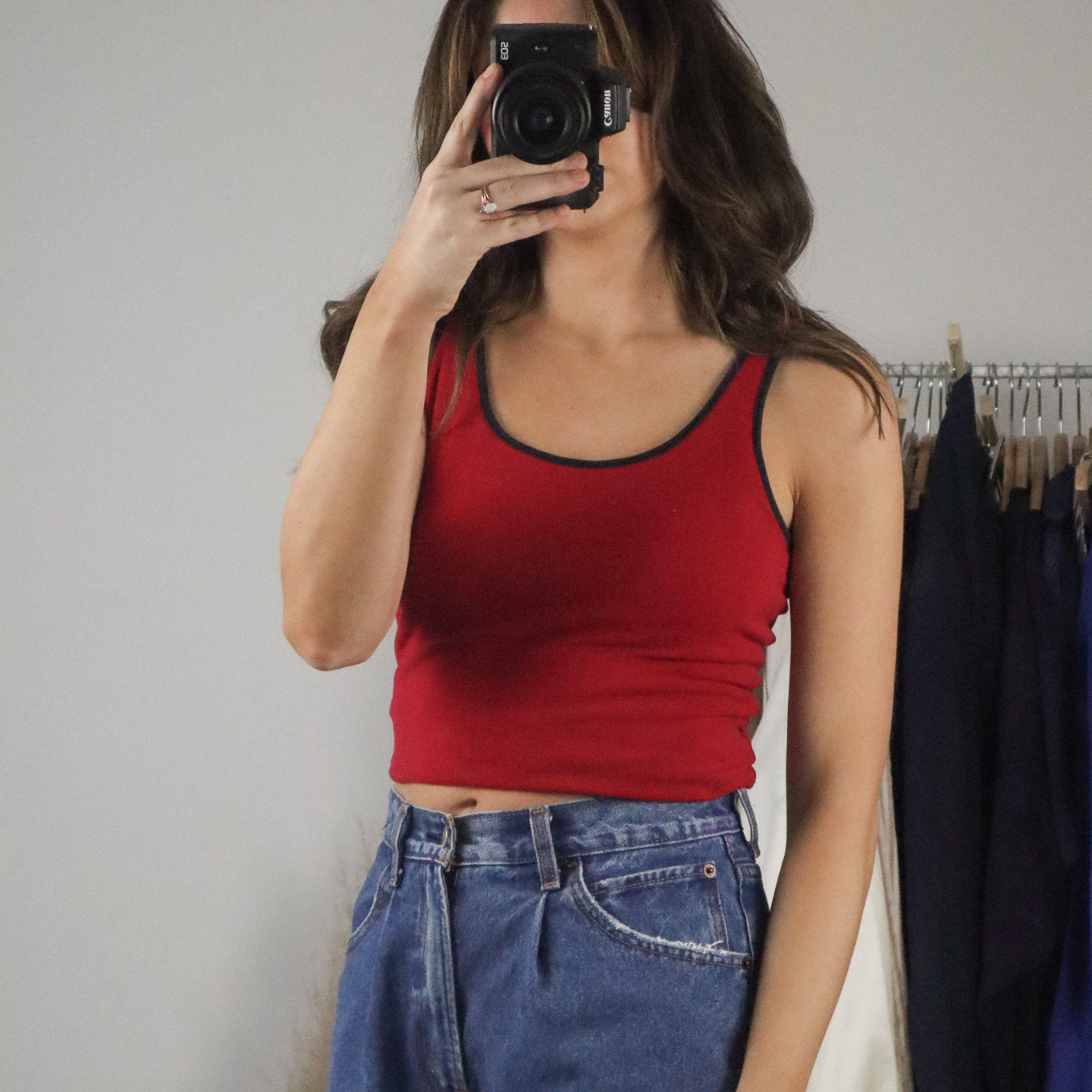Vintage x Contrast Tank (S/M)