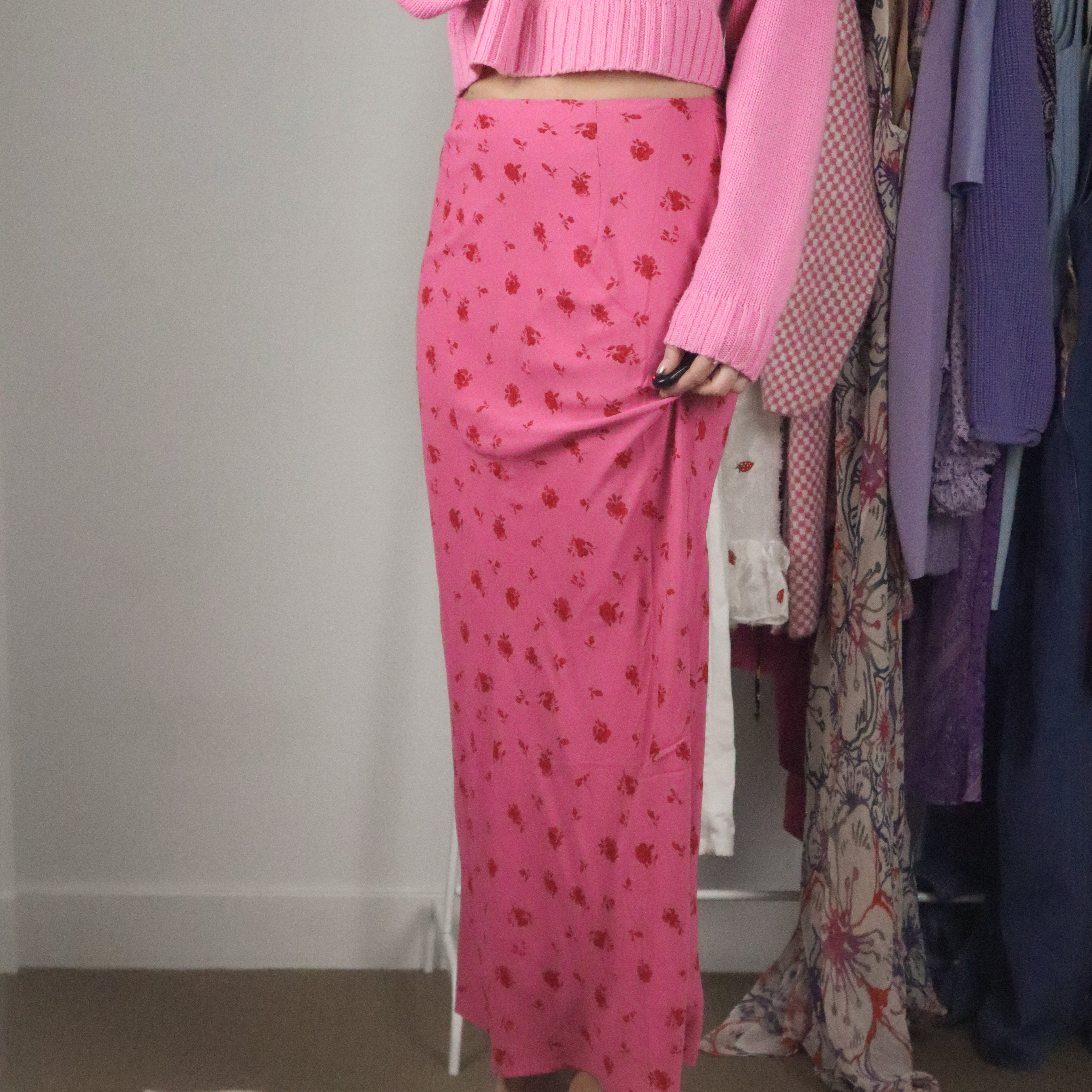 Modern x Floral Maxi Skirt (S)