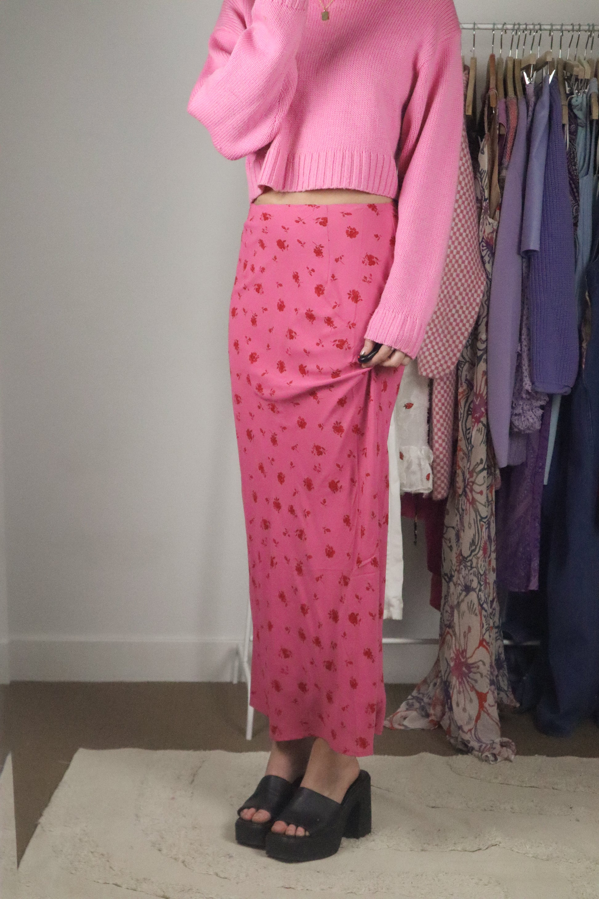 Modern x Floral Maxi Skirt (S)