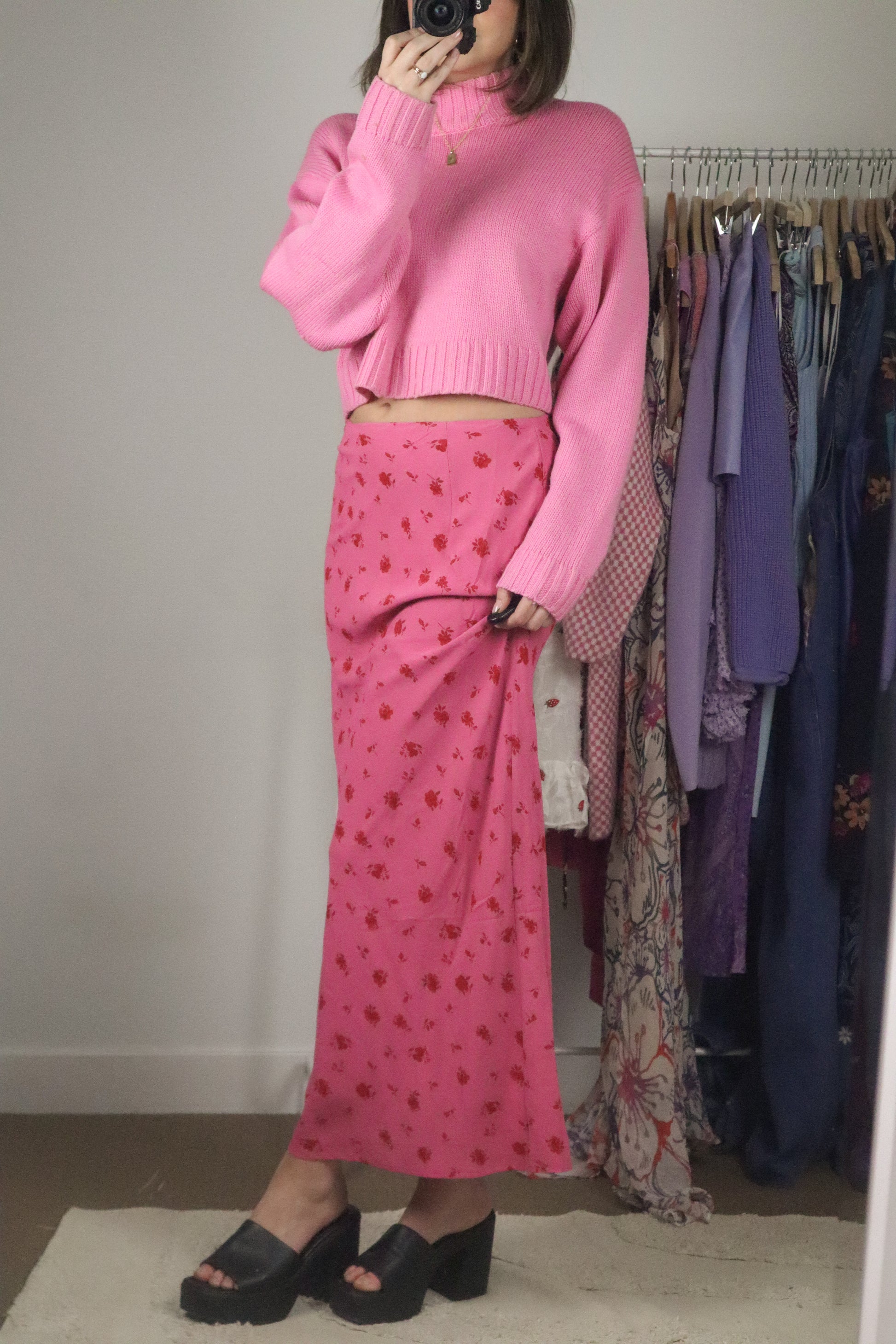 Modern x Floral Maxi Skirt (S)