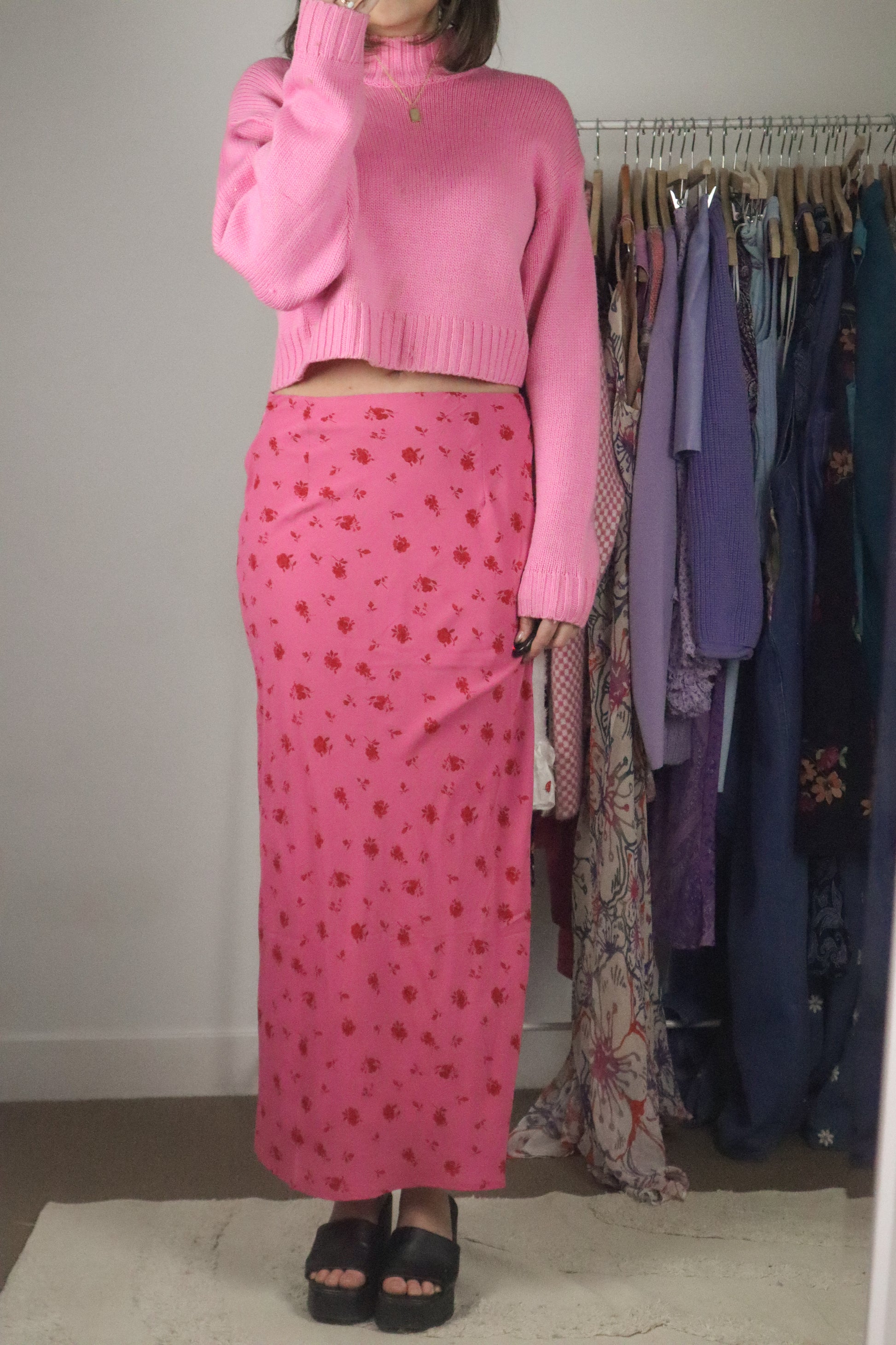 Modern x Floral Maxi Skirt (S)