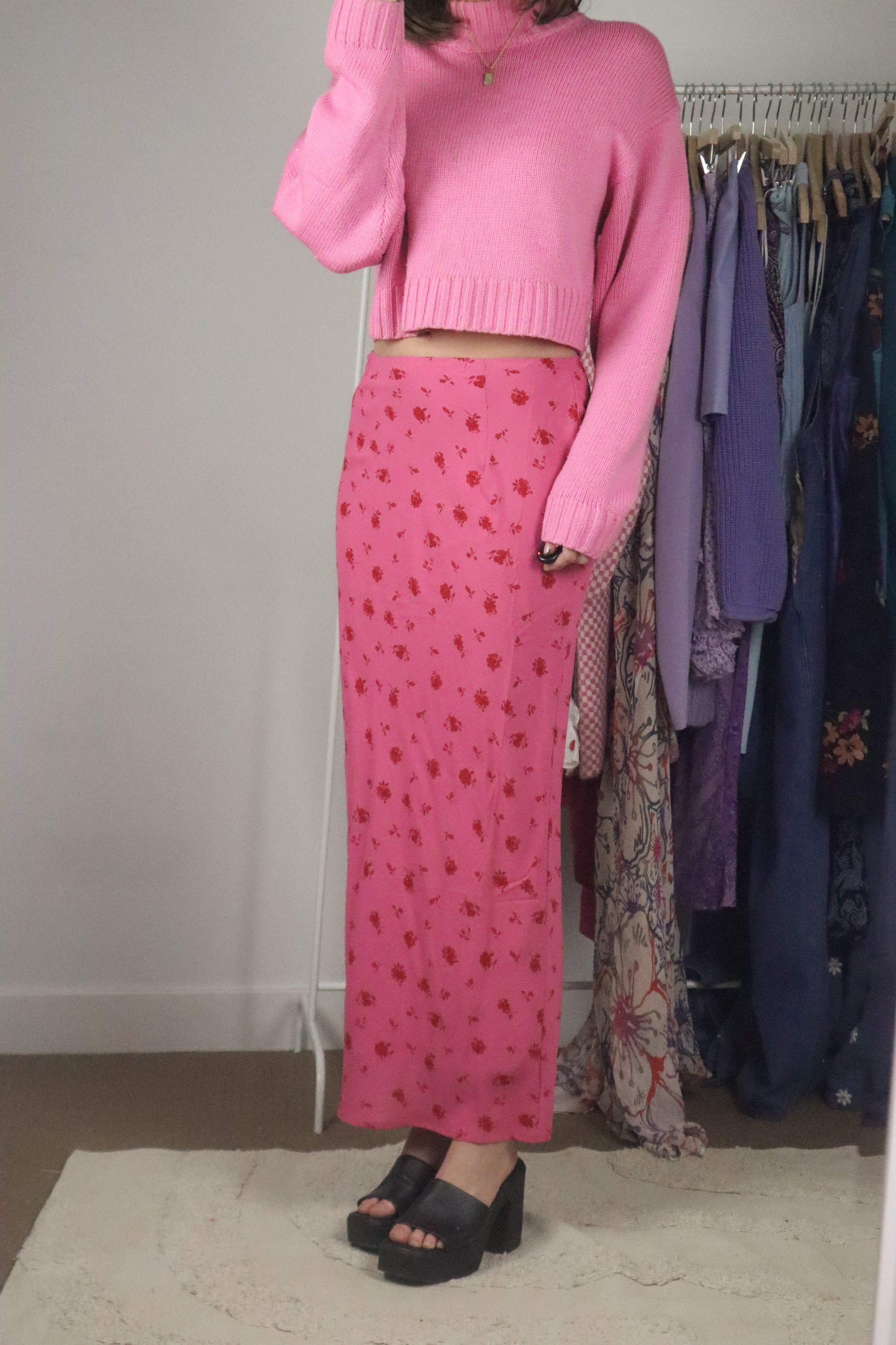 Modern x Floral Maxi Skirt (S)