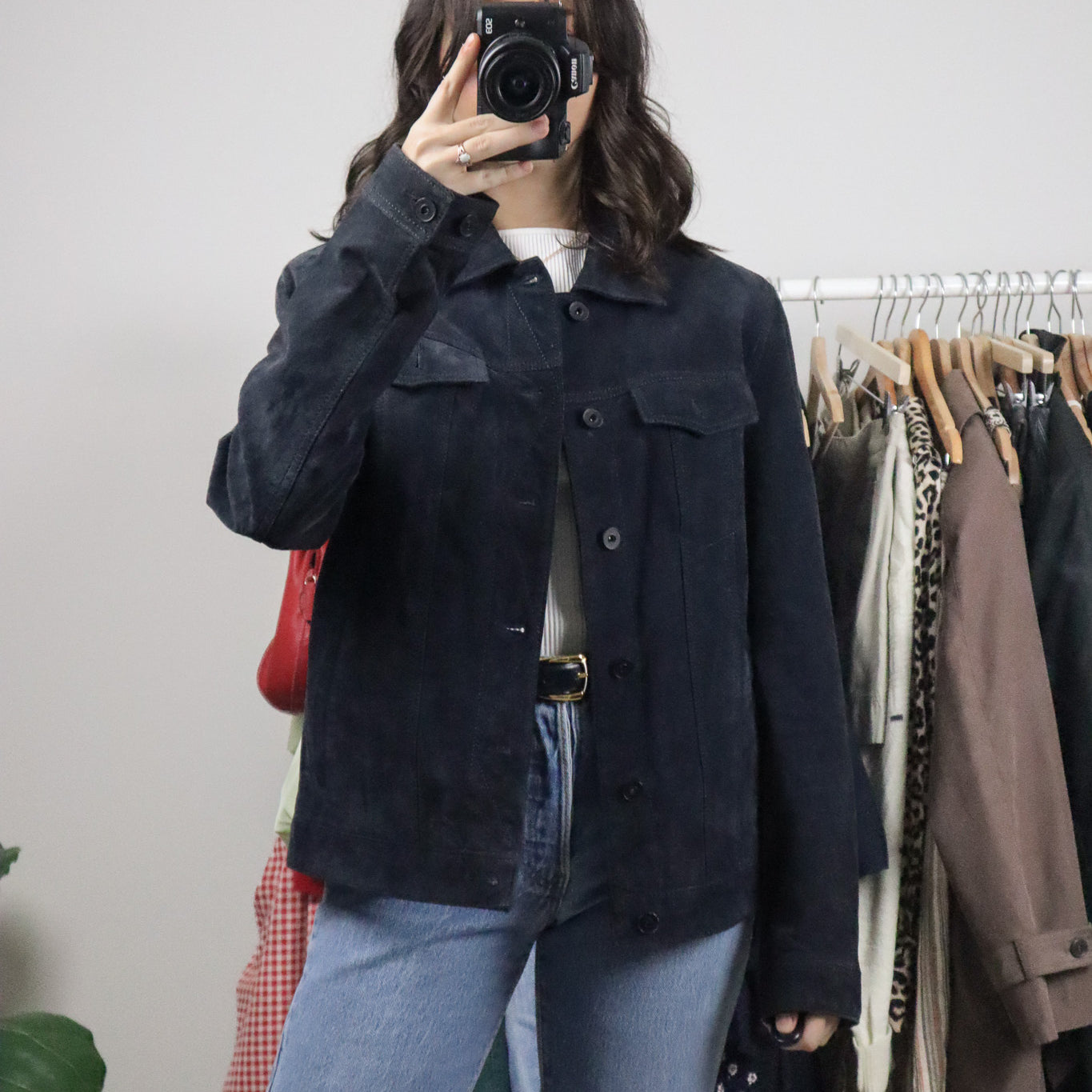 Vintage x Danier x Suede Trucker Jacket (M)