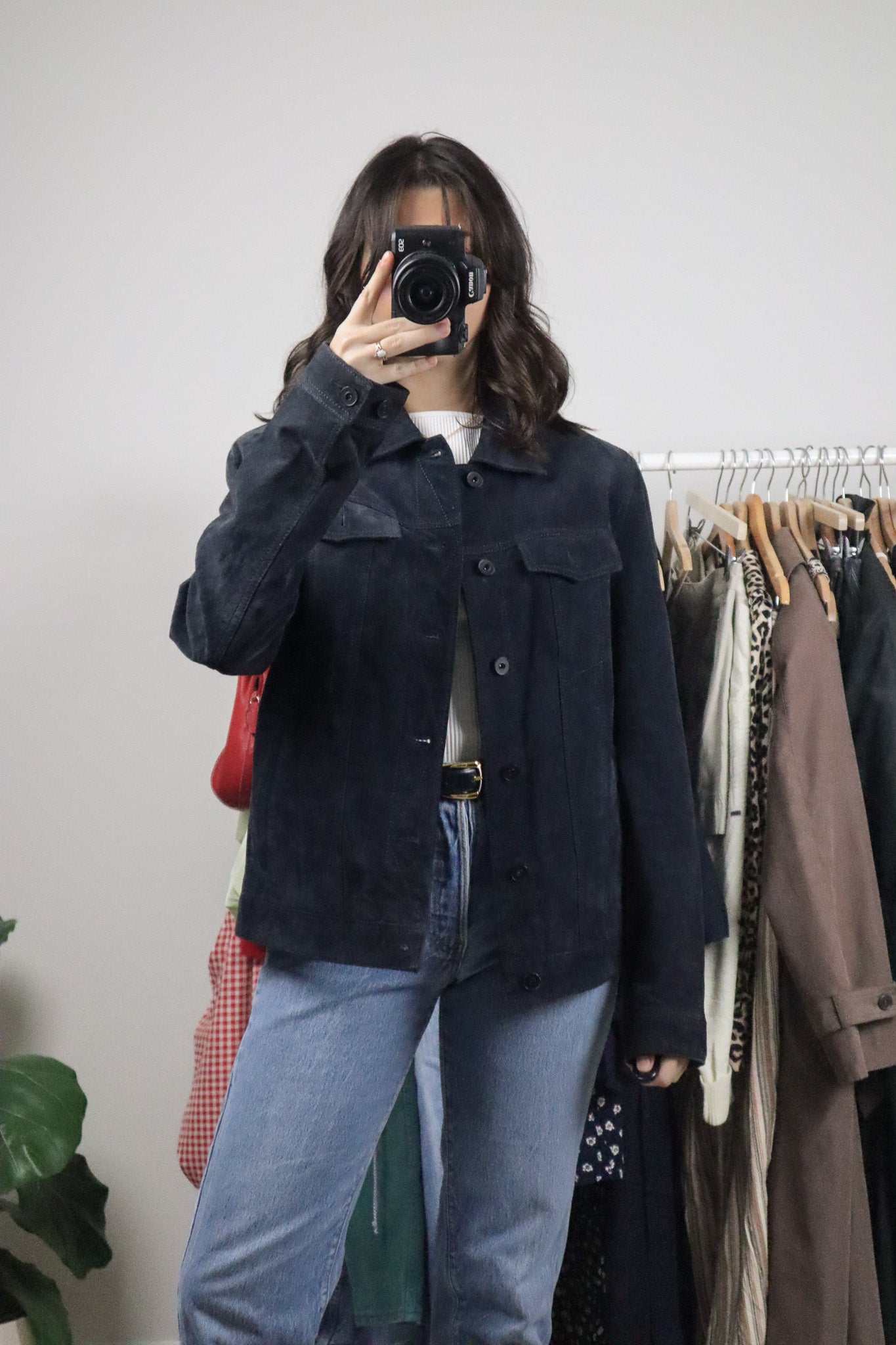 Vintage x Danier x Suede Trucker Jacket (M)